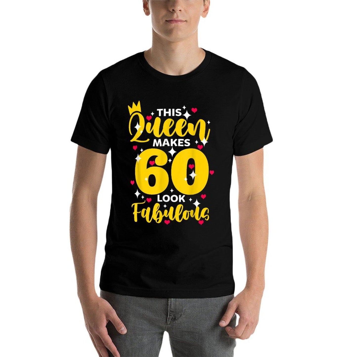 This Queen Makes 60 Look Fabulous 60th Birthday Party Cotton T-Shirt
