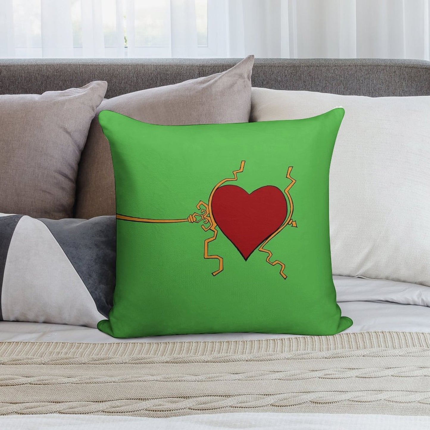 Three Sizes in One Day Soft Washable Throw Pillow