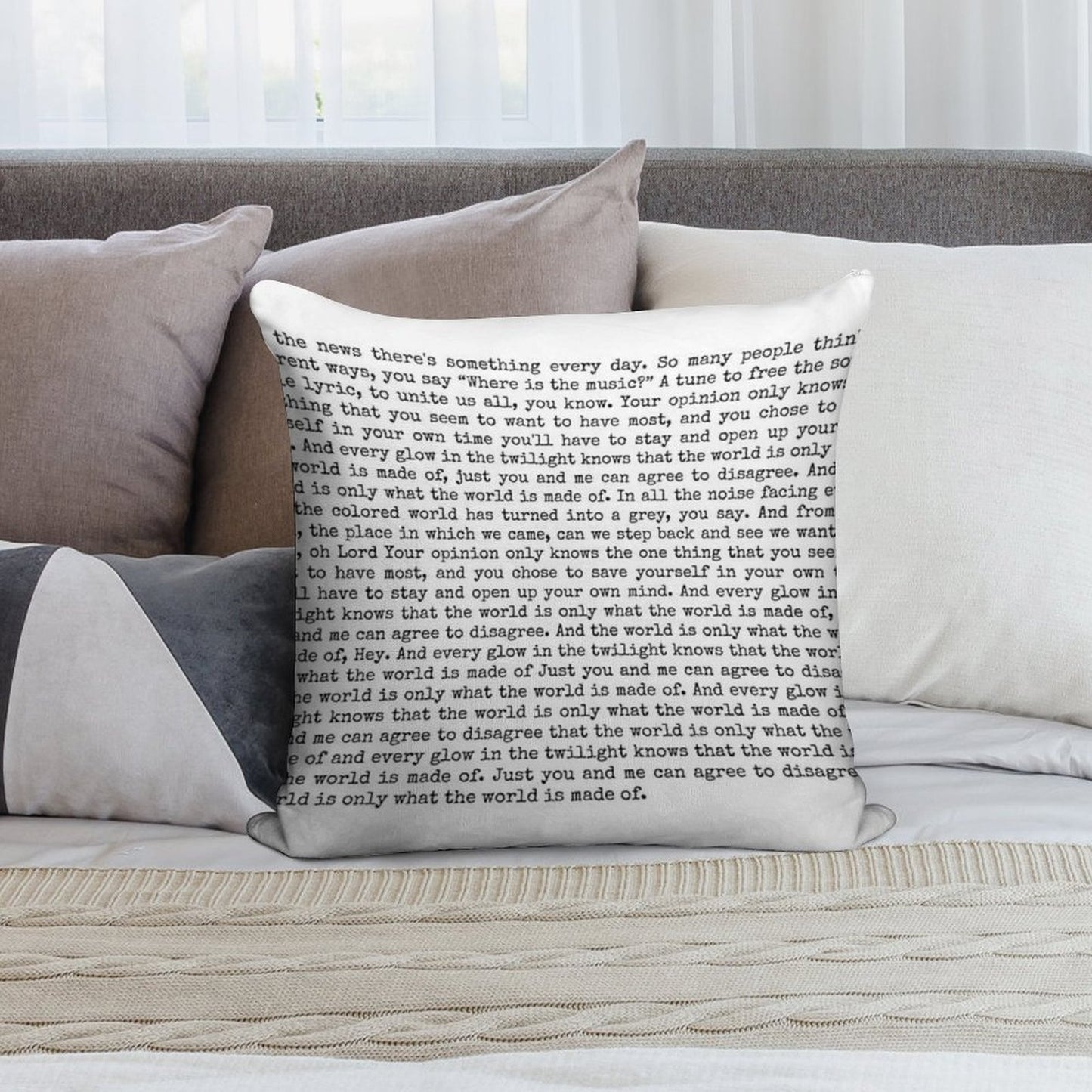 Full Anthem Lyrics Greta Van Fleet Soft Anti-Pilling Throw Pillow