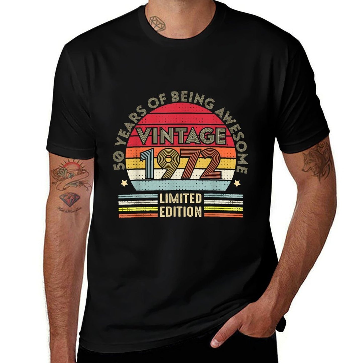 Vintage 1972 Limited Edition 50 Years Old Gift 50th Birthday Eco-friendly Material T-Shirt