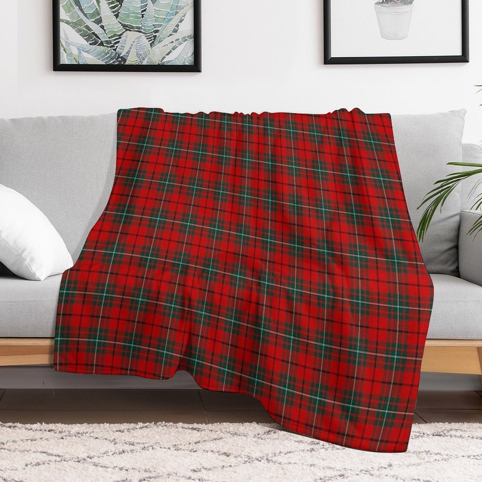 Clan MacAulay Tartan Compact Throw Blanket
