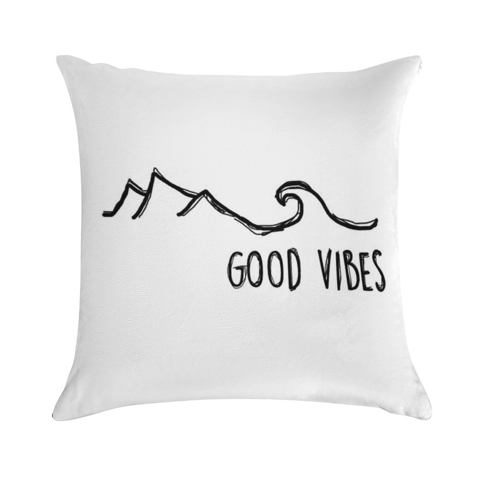 Good Vibes Soft Anti-Pilling Throw Pillow