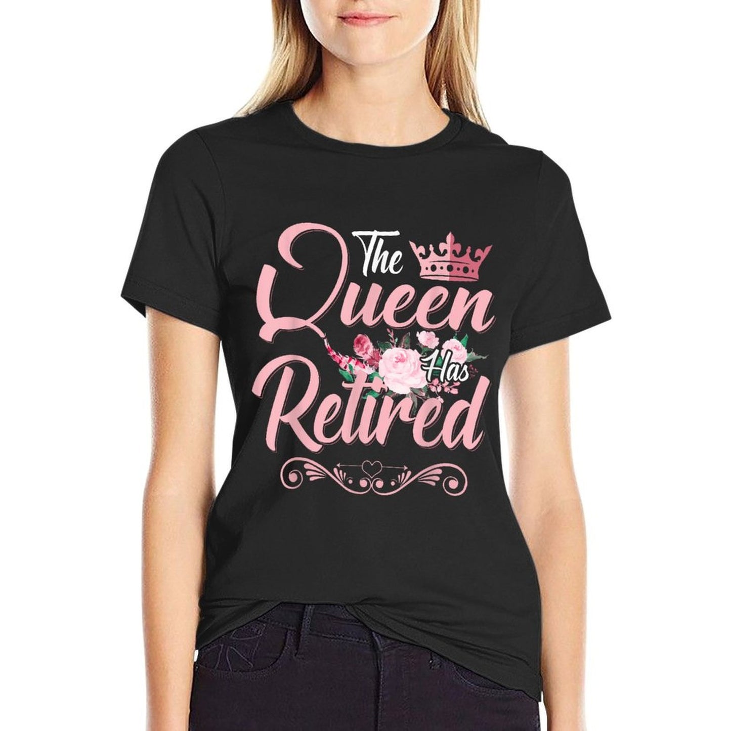 The Queen Has Retired Funny Retired Women Retirement Lightweight T-Shirt