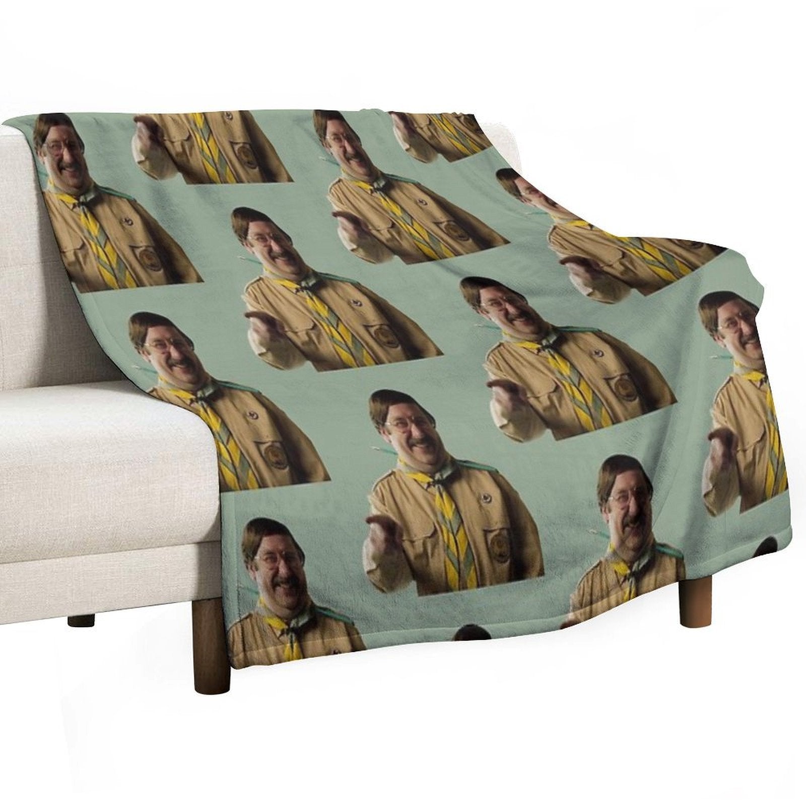 BBC Ghosts Pat Lightweight Throw Blanket