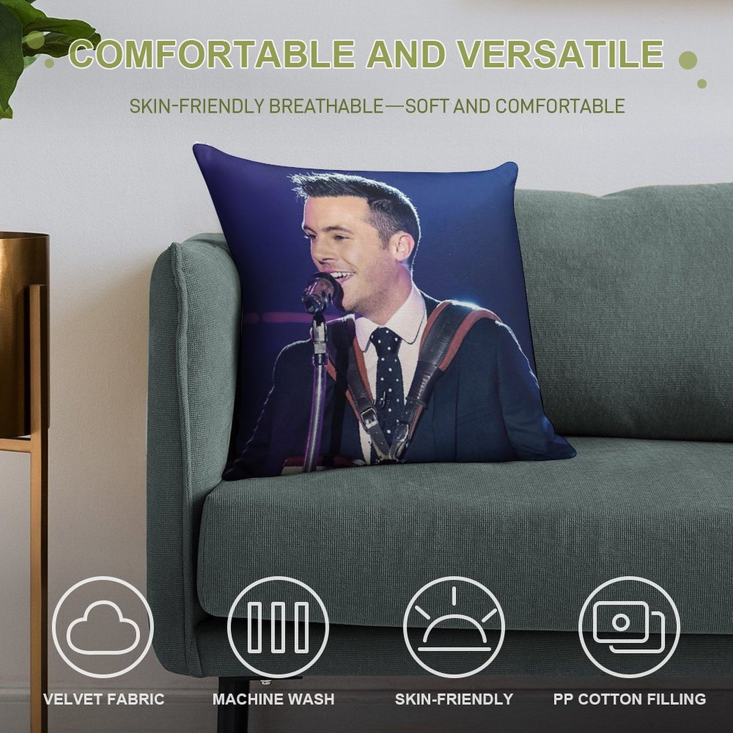 Nathan Carter Soft Bedroom Essential Throw Pillow