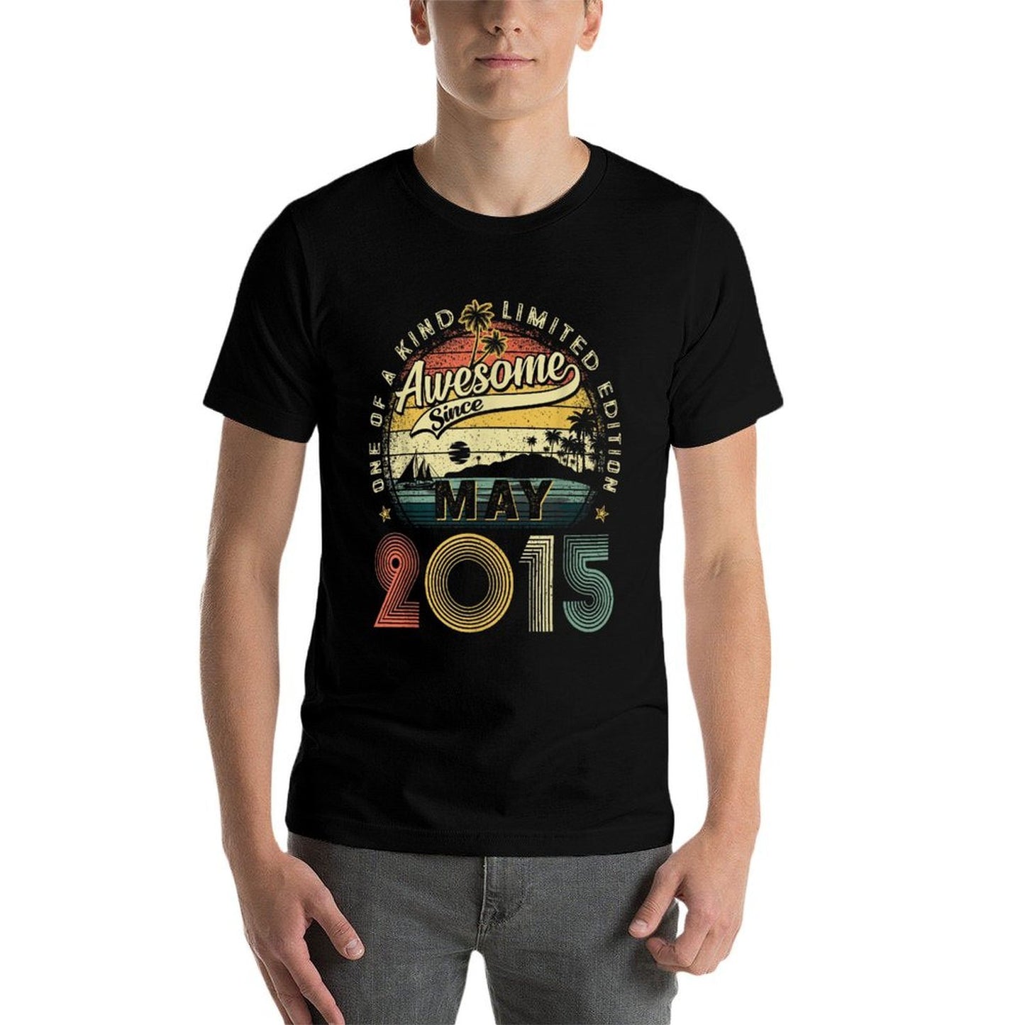 10 Years Old Vintage Made In May 2015 10th Birthday Boy Girl Easy-care T-Shirt
