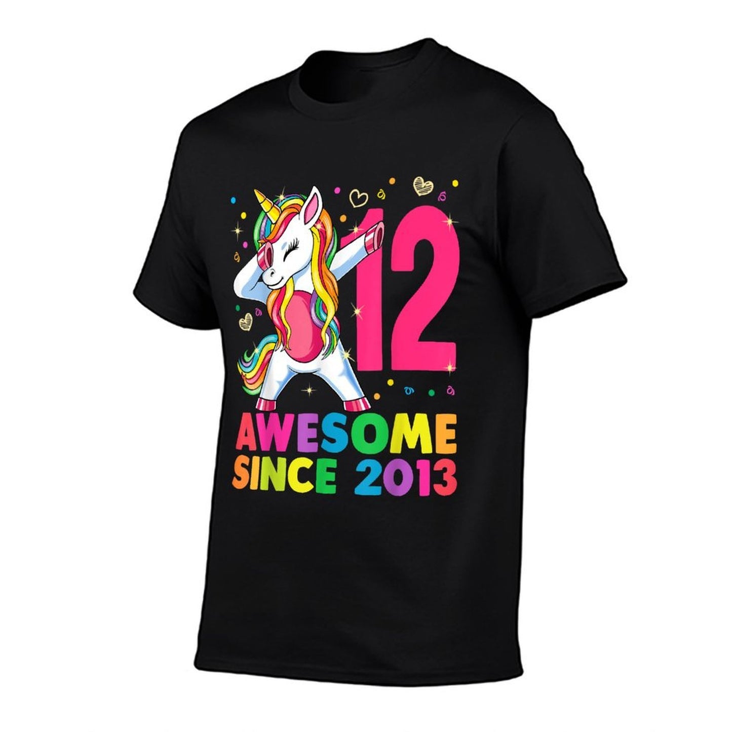 12 Years Old Unicorn Dabbing 12th Birthday Girl Gift Party Comfortable T-Shirt