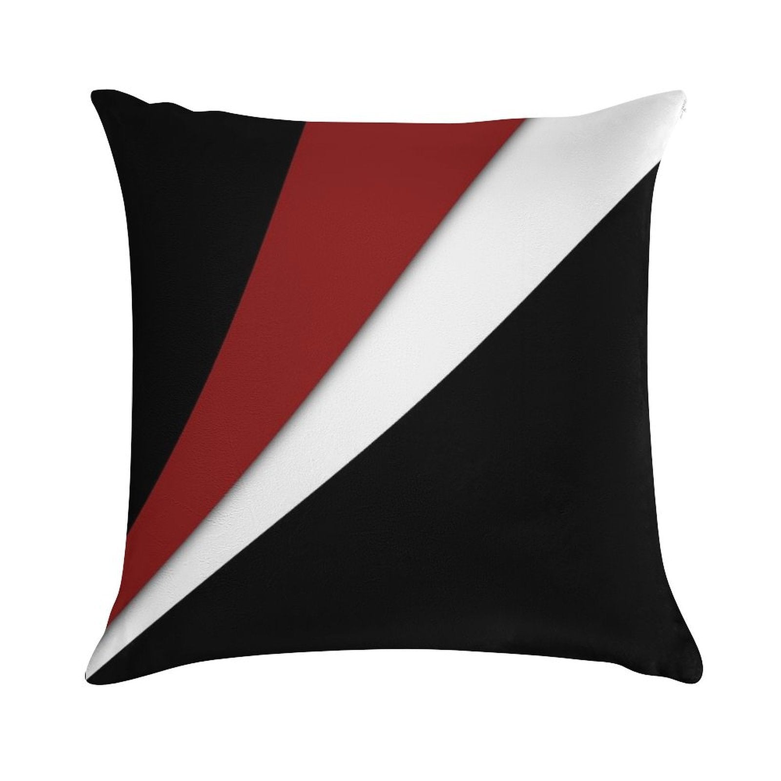 Decorative Red And White Soft Warmth Comfort Throw Pillow