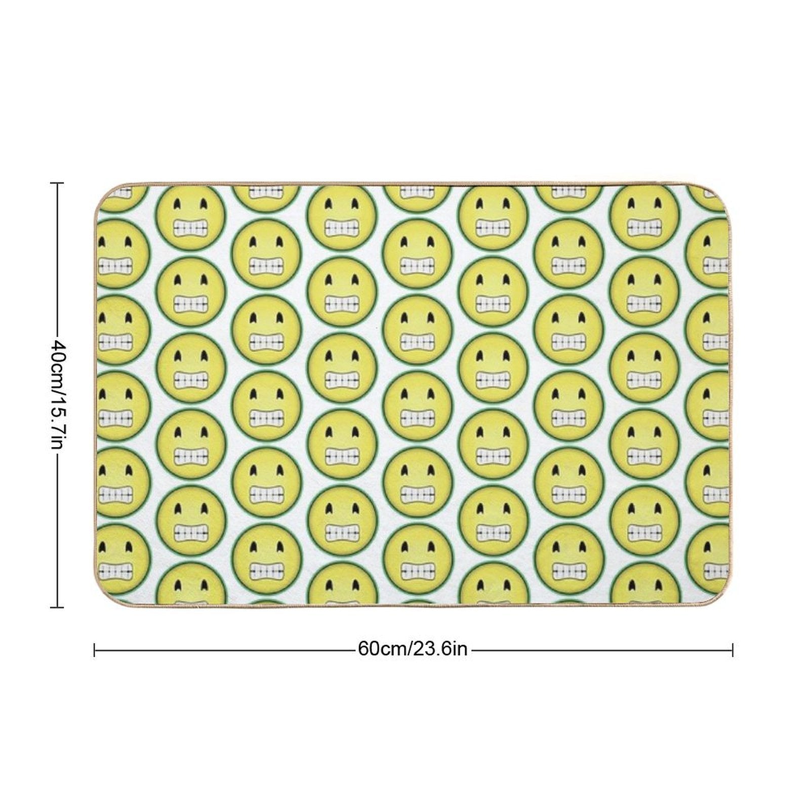 Rainbow Smiley  Pet-Safe Bath Mat