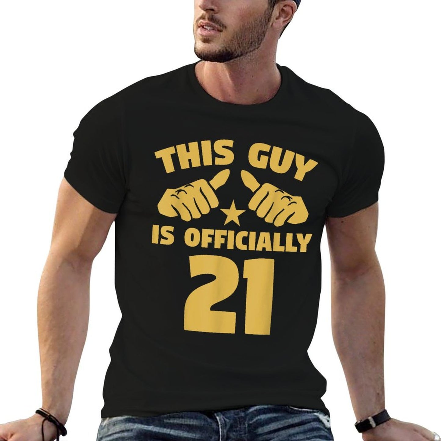 This Guy Is Officially 21 Years Old 21st Birthday Quick-drying T-Shirt