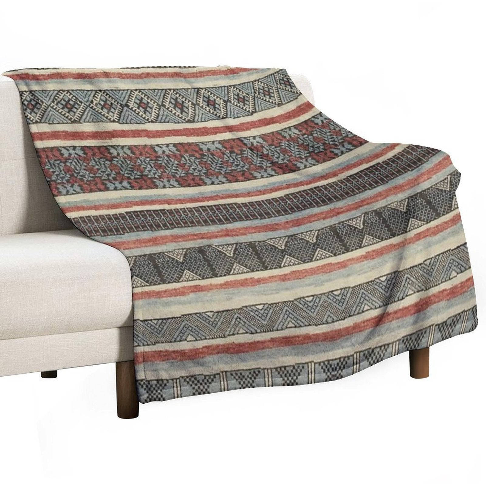 Traditional Pattern Artwork Multi-functional Throw Blanket