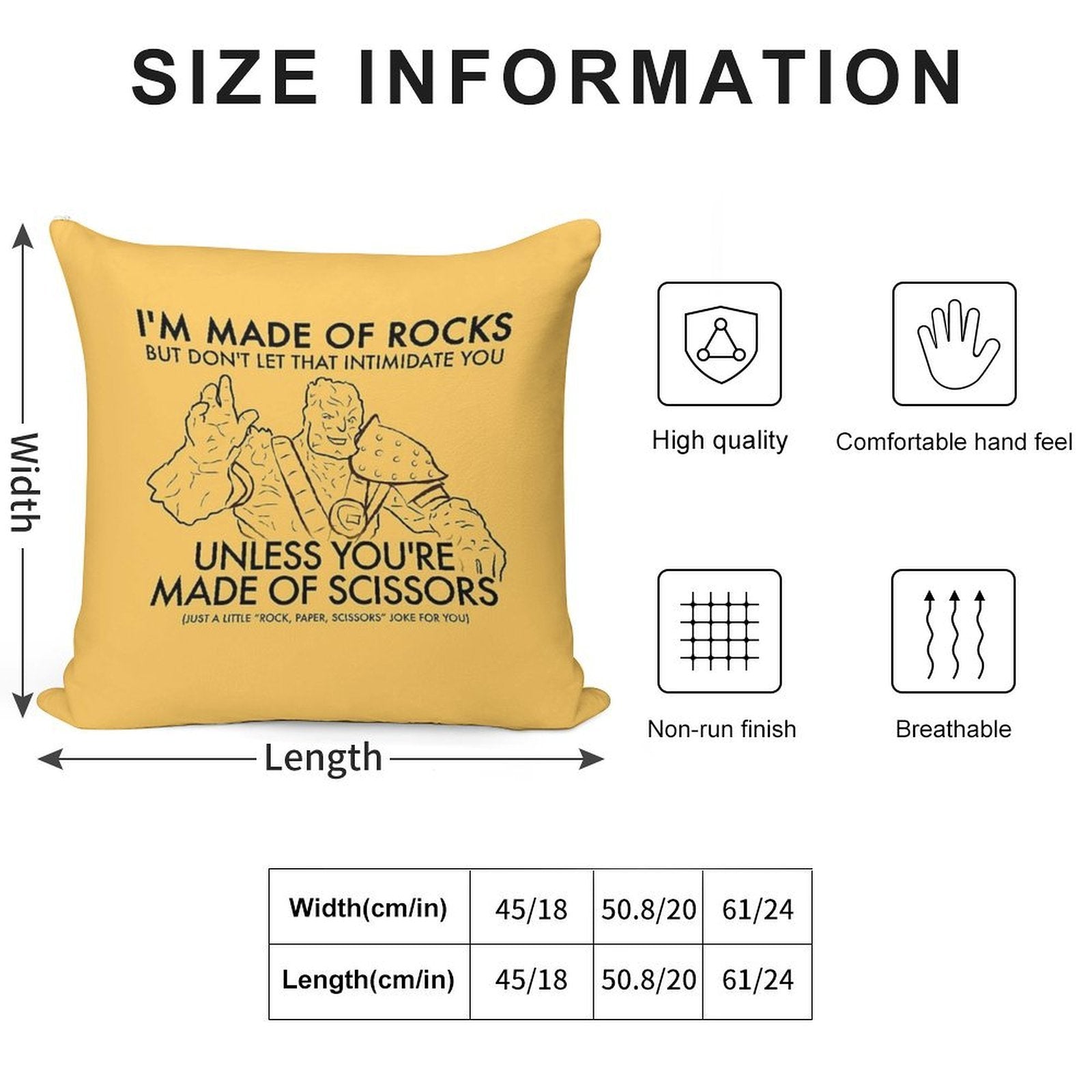 Korg Is Made of Rocks Soft Warmth Comfort Throw Pillow