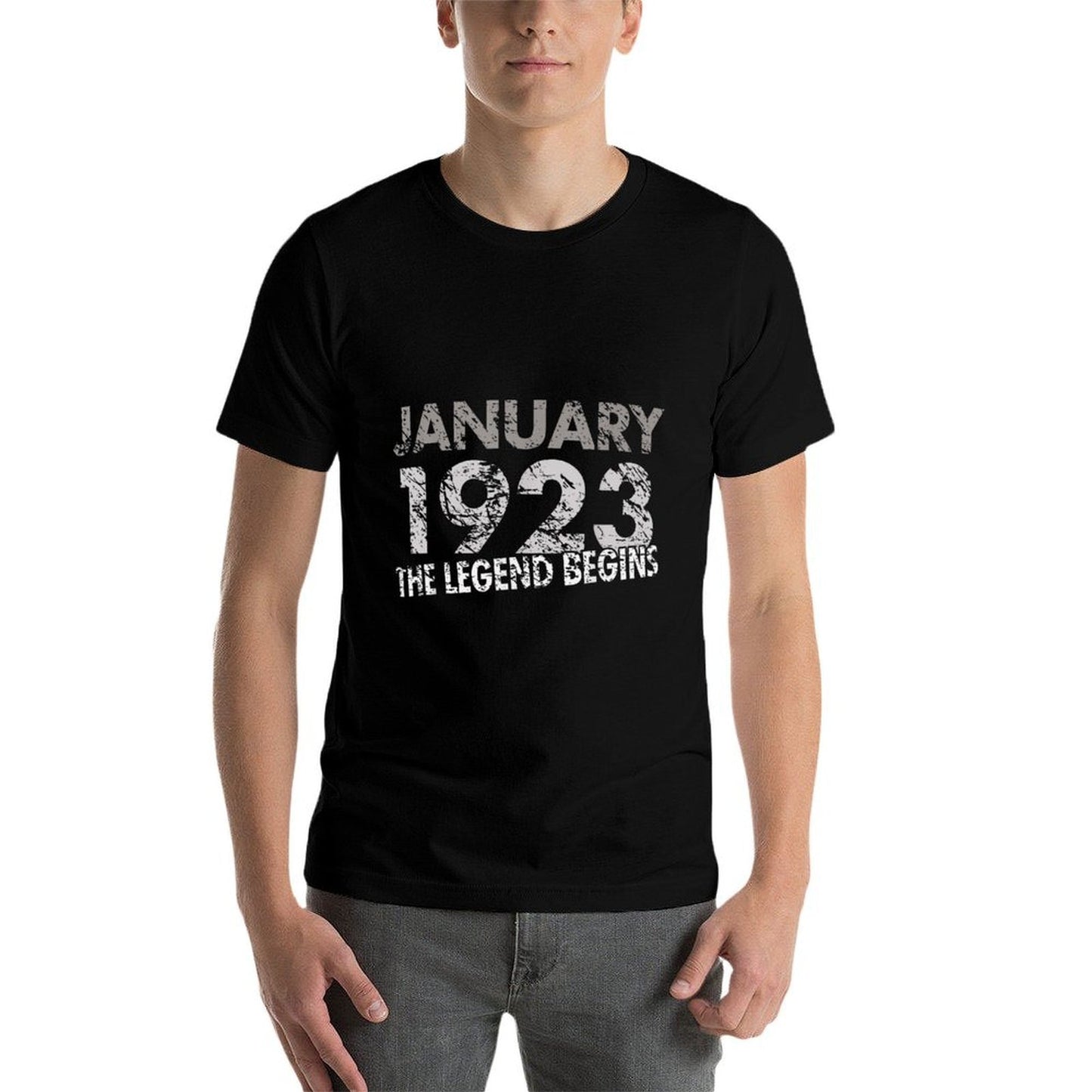 100th Birthday - January 1923 - The Legend Begins Cotton T-Shirt