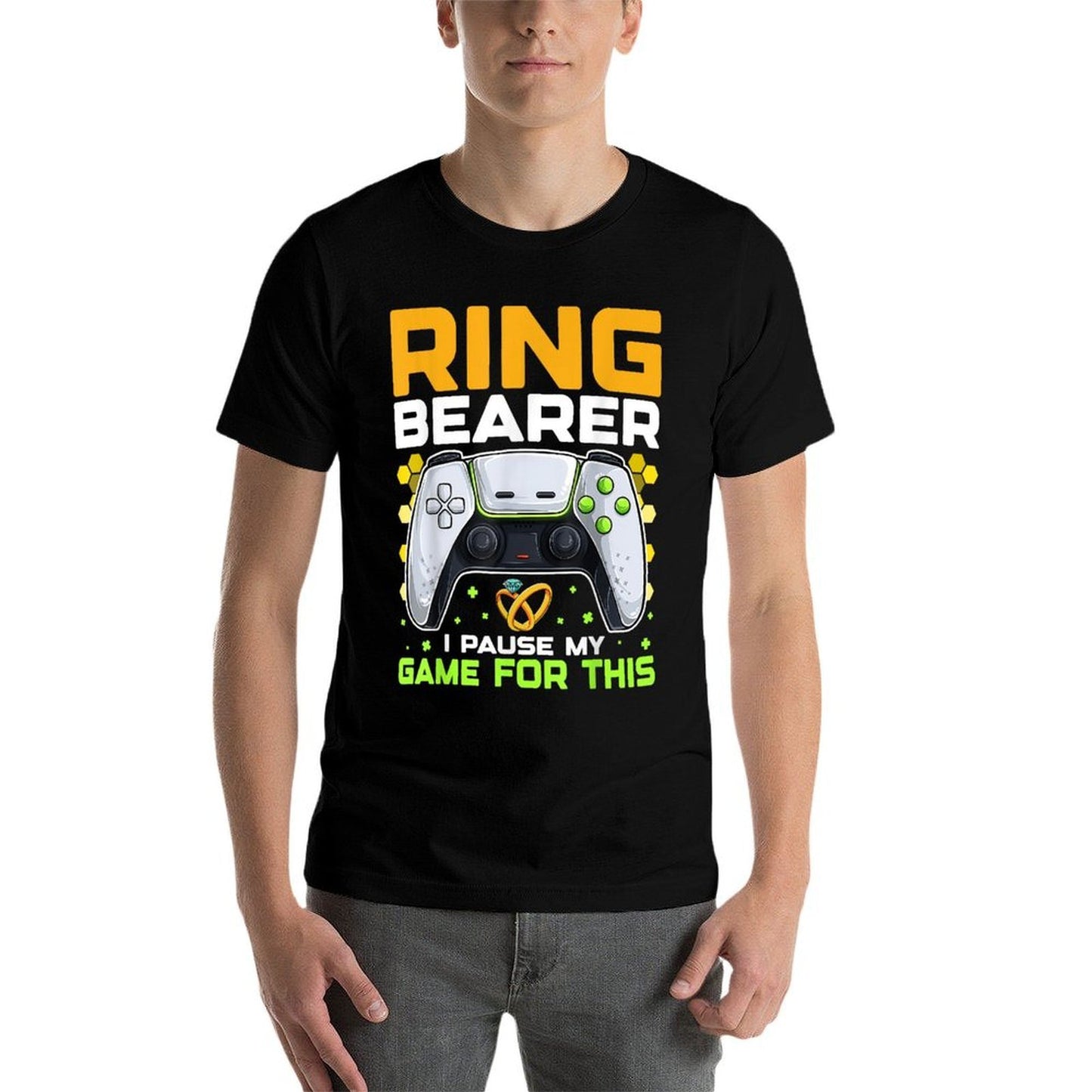 Ring Security Wedding Ring Bear-er Groomsman Proposal Gifts Soft T-Shirt