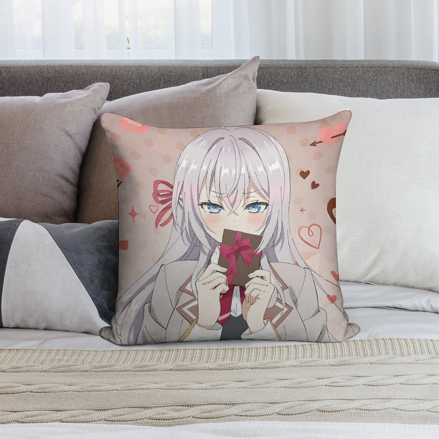 Alya Sometimes Hides Her Feelings in Russian - Alisa Mikhailova Kujou Soft Skin-Friendly Throw Pillow