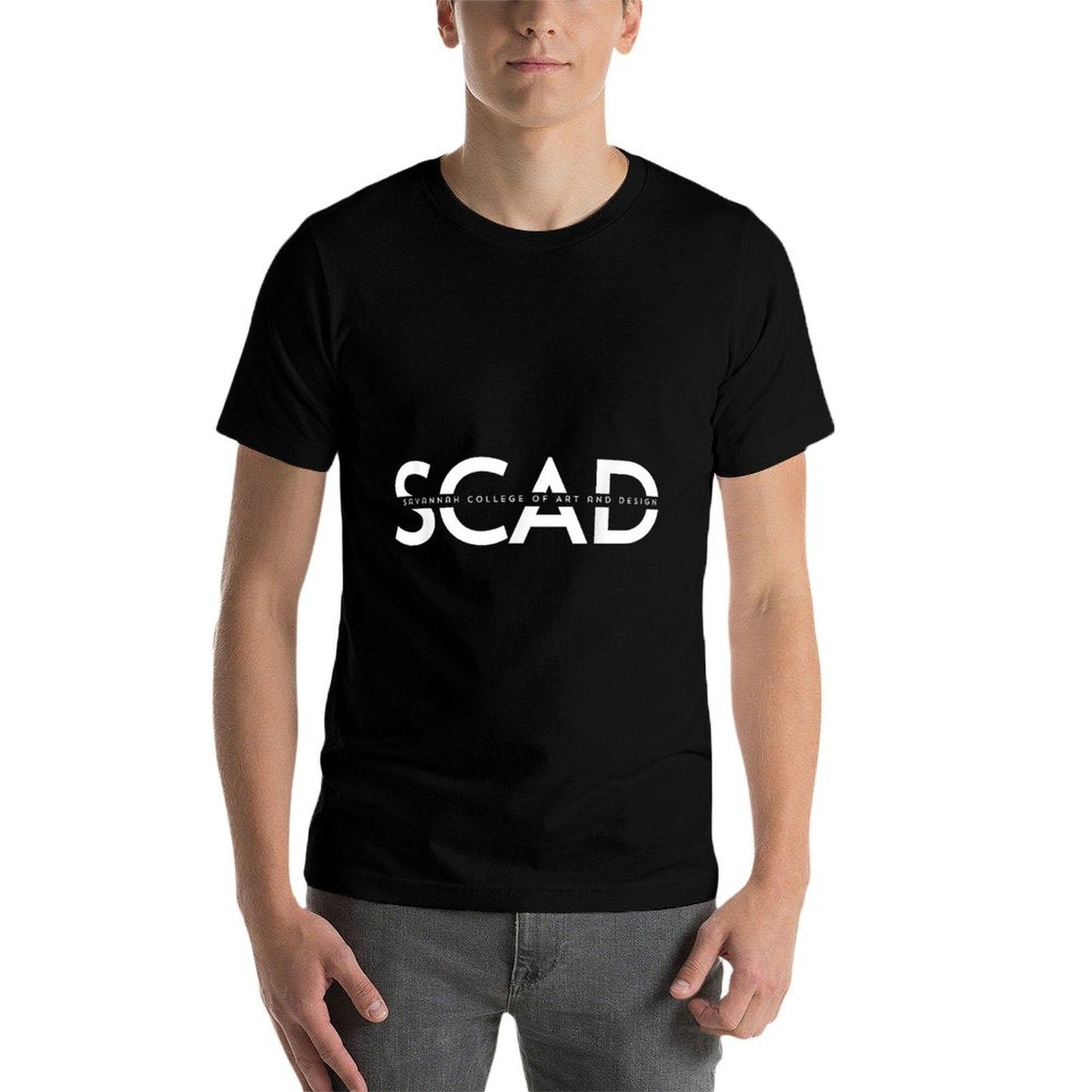 SCAD Art Deco Style College Design High-quality Stitching T-Shirt