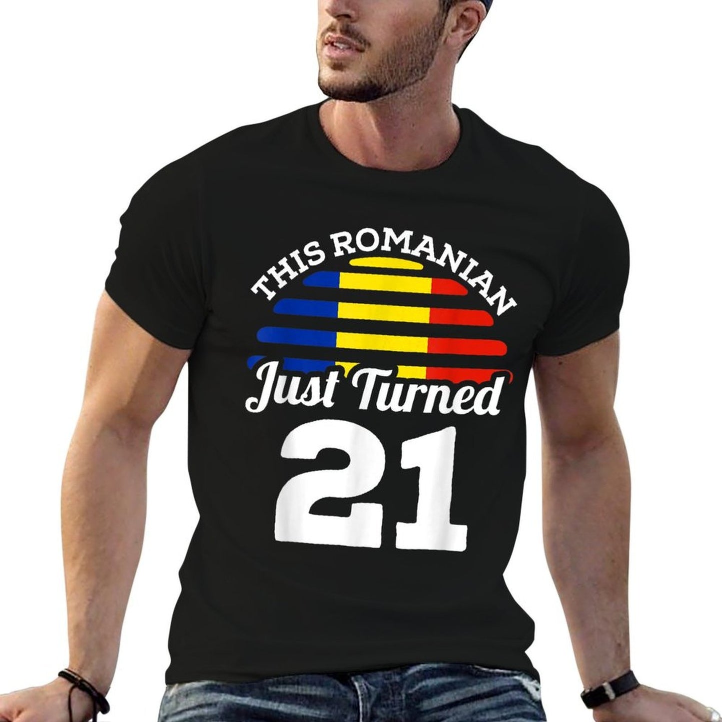 This Romanian Just Turned 21 Romania 21st Birthday Gift Odor-resistant T-Shirt