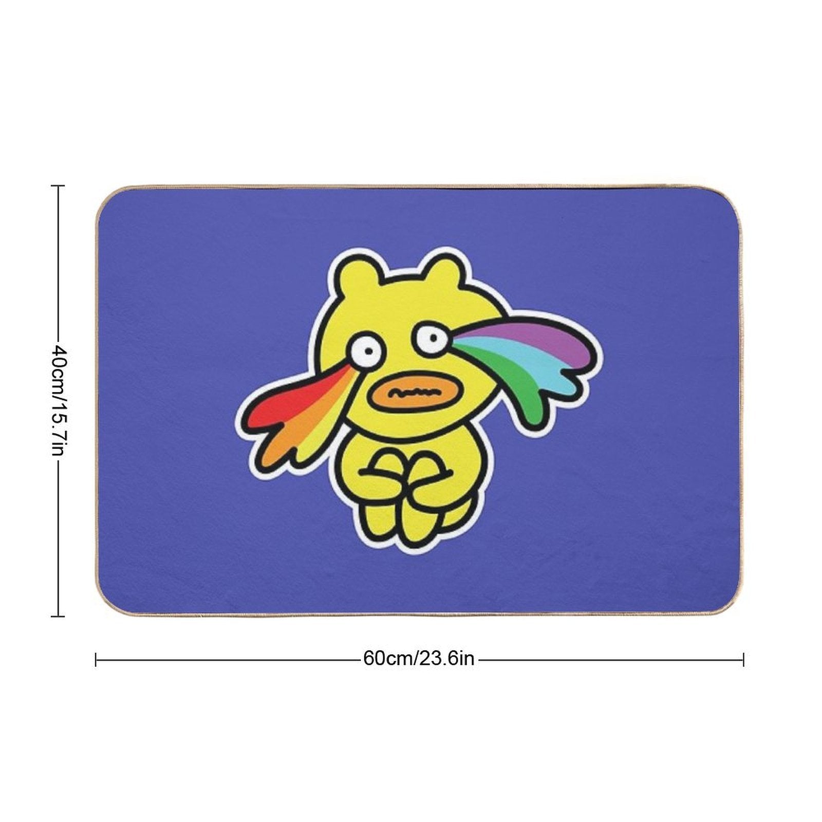 Origom The Playful Duck-Bear No. 8  Easy To Clean Bath Mat