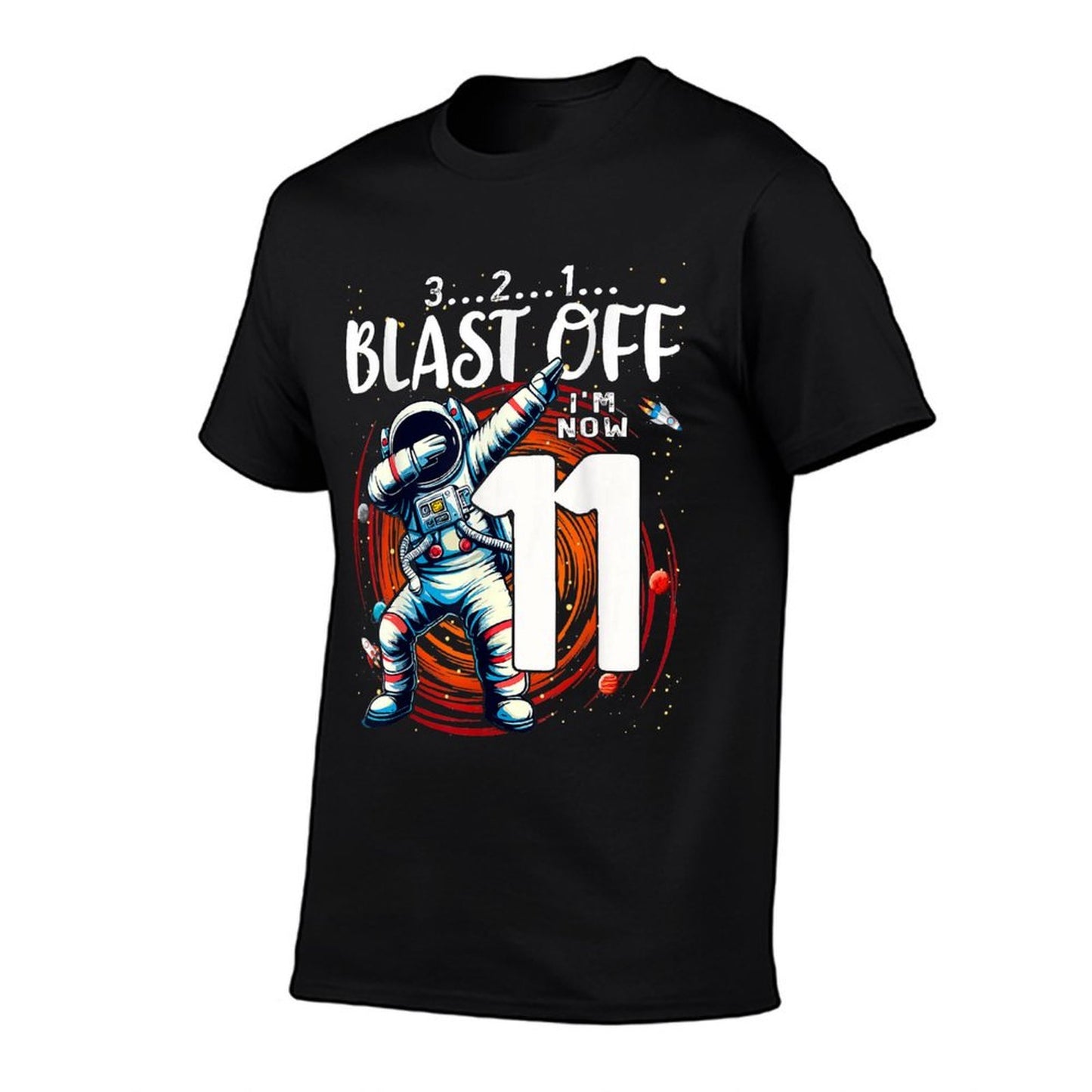 11 Birthday Boy Astronaut Astronomy 11th Year Old Birtday Graphic-printed T-Shirt