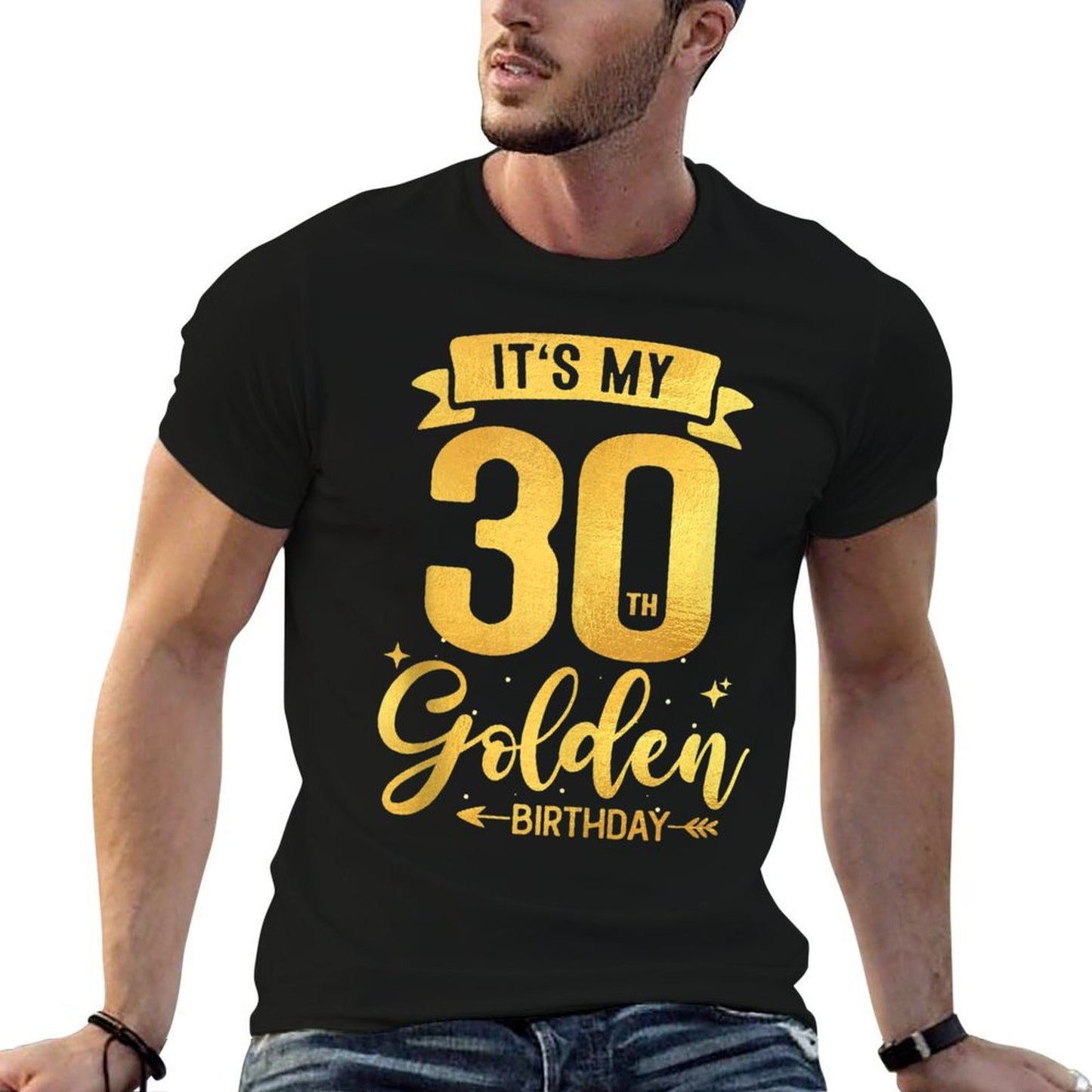 30th Birthday It's My 30th Golden Birthday Odor-resistant T-Shirt
