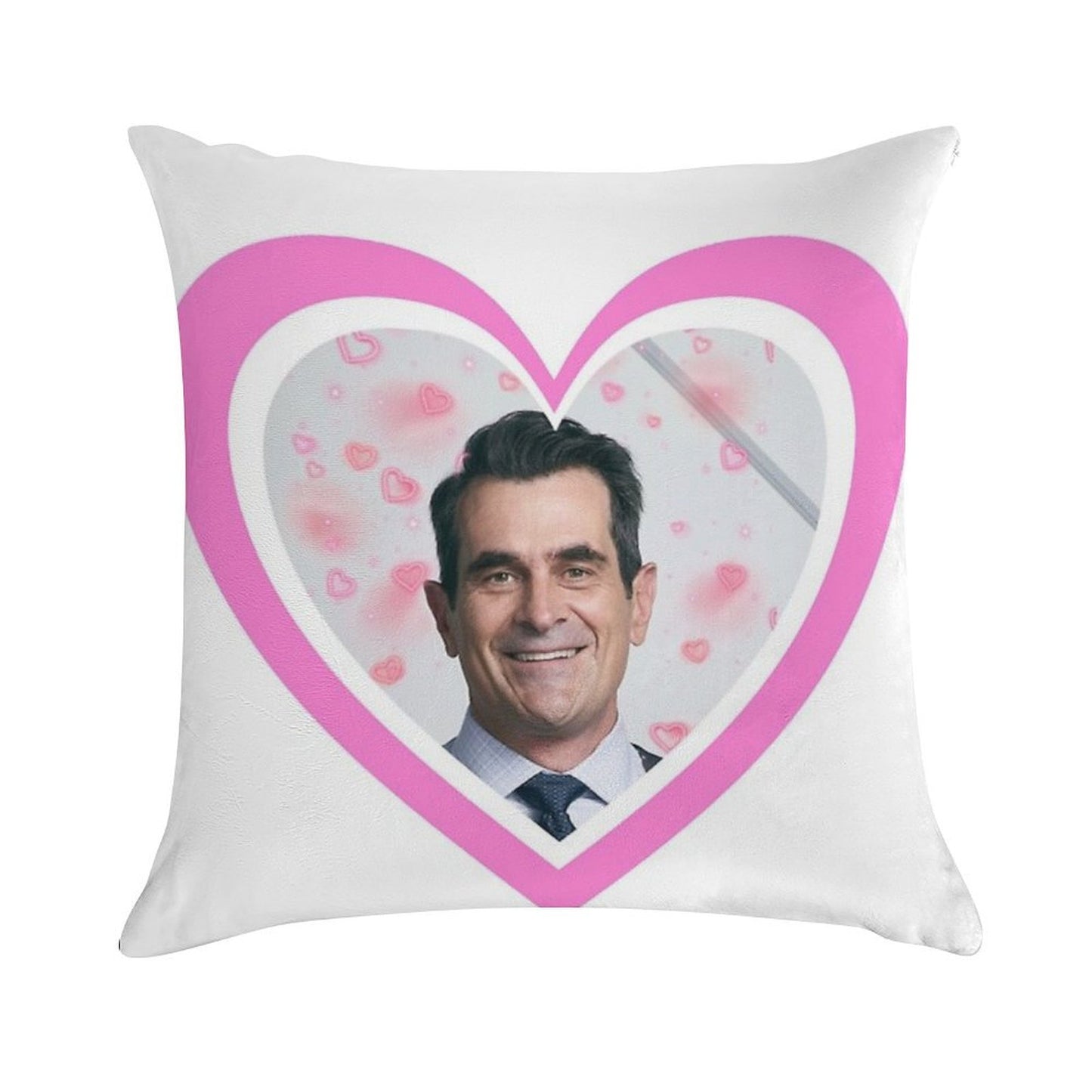 Modern Family Phil Dunphy Heart Soft Luxury Feel Throw Pillow