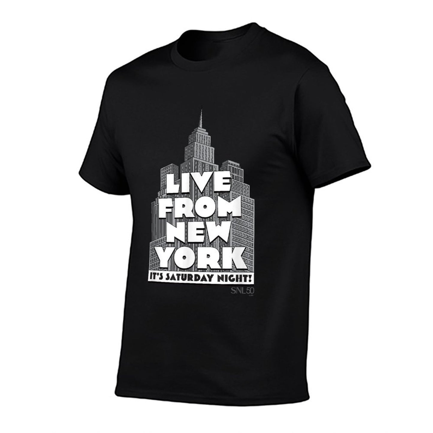 SNL Live From New York It’s Saturday Night! NYC Skyline High-quality Stitching T-Shirt