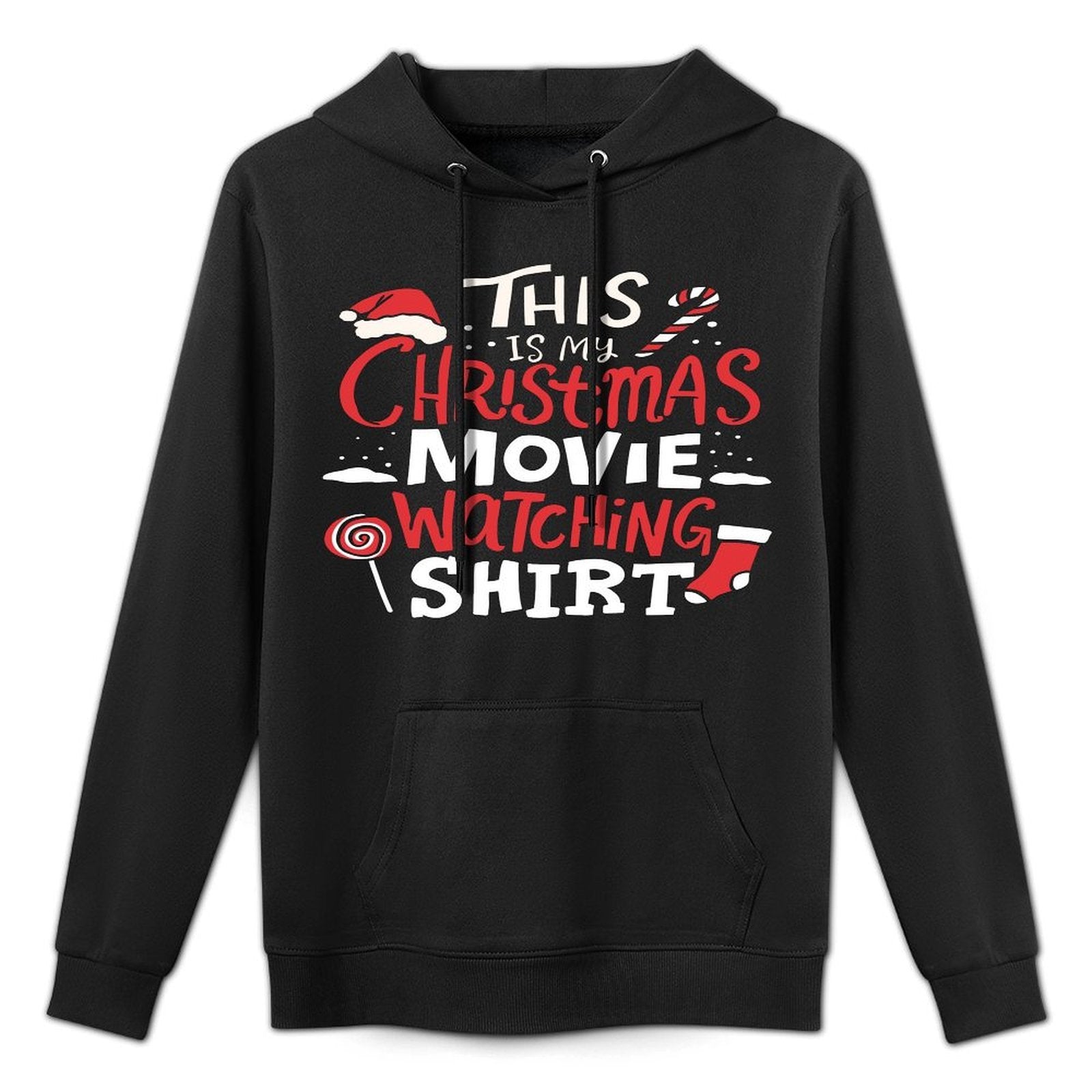 This Is My Christmas Movie Watching Pilling-Resistant Hoodie