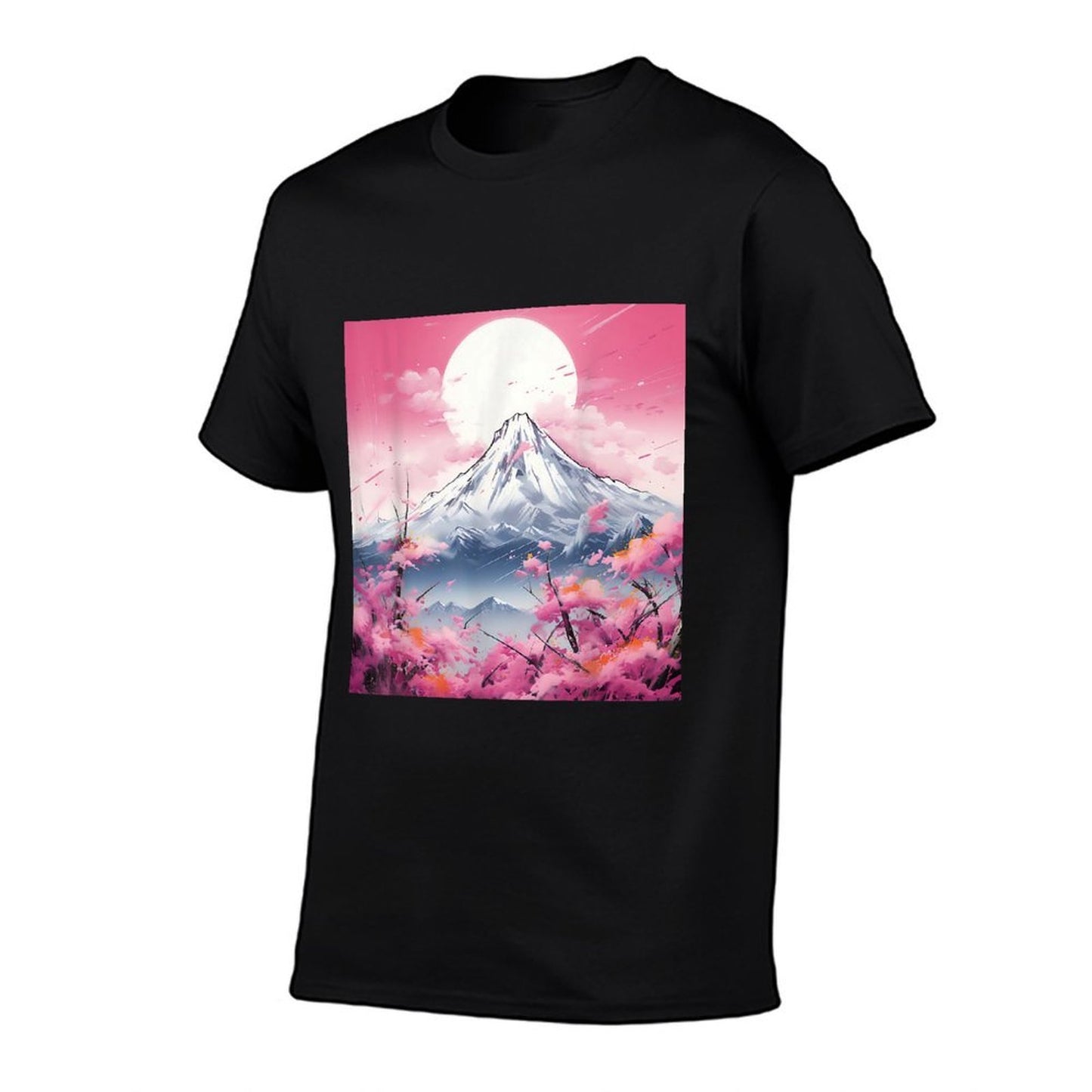Sakura Reverie Japanese Petals Unfold in Twilight Peaks Affordable Price T-Shirt