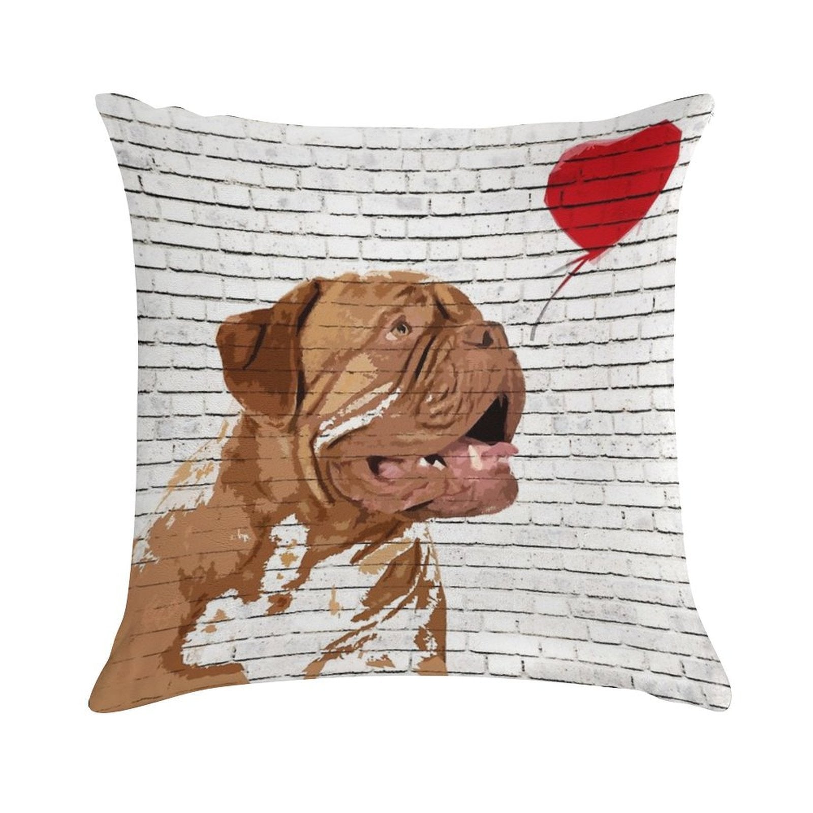 Dogue De Bordeaux Banksy Style Soft Ultra-Soft Texture Throw Pillow