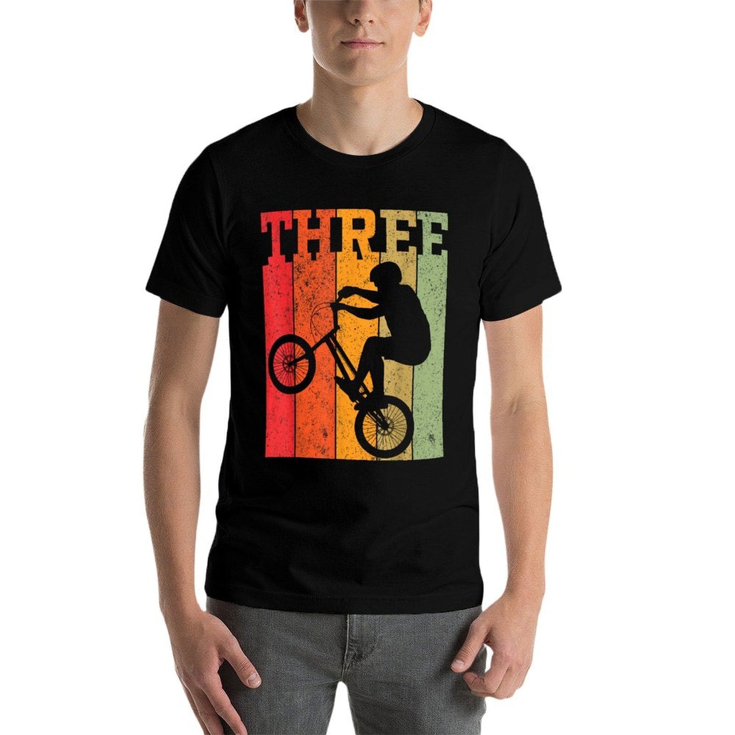 3rd Birthday Boys 3 Year Old Three BMX Bike Racing Bicycle Versatile T-Shirt