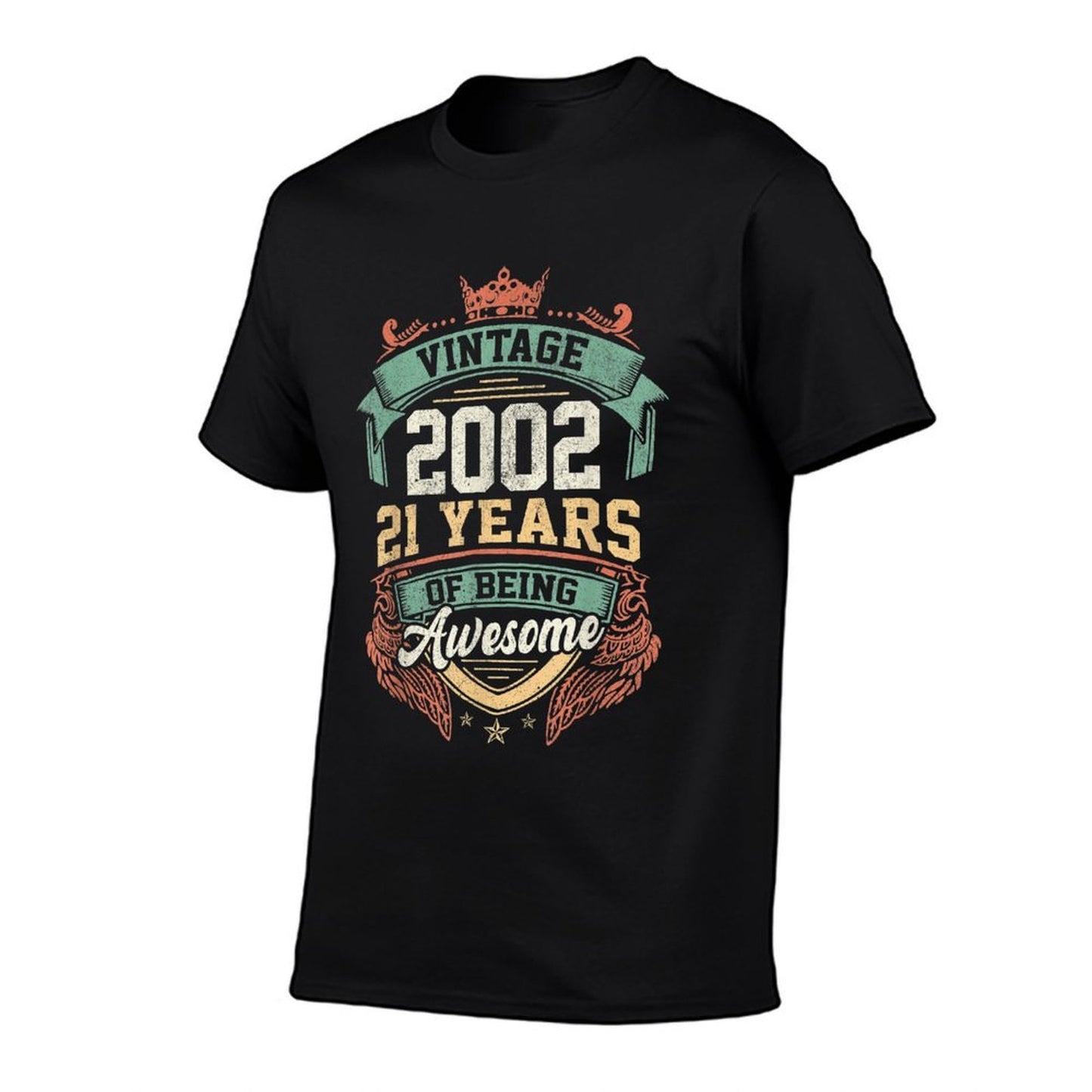 Vintage 2002 Retro 21 Years Of Being Awesome 21st Birthday Affordable Price T-Shirt