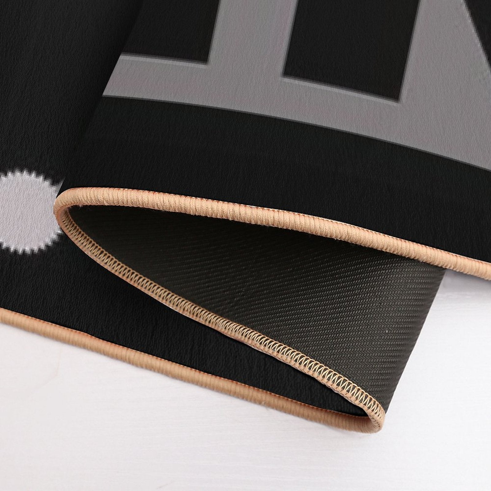 Black  Easy To Clean Bath Mat