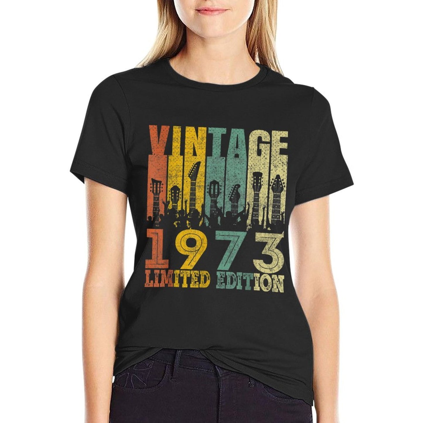 Vintage 1973 Birthday Gifts, Guitar Lovers 50th Birthday Quick-drying T-Shirt
