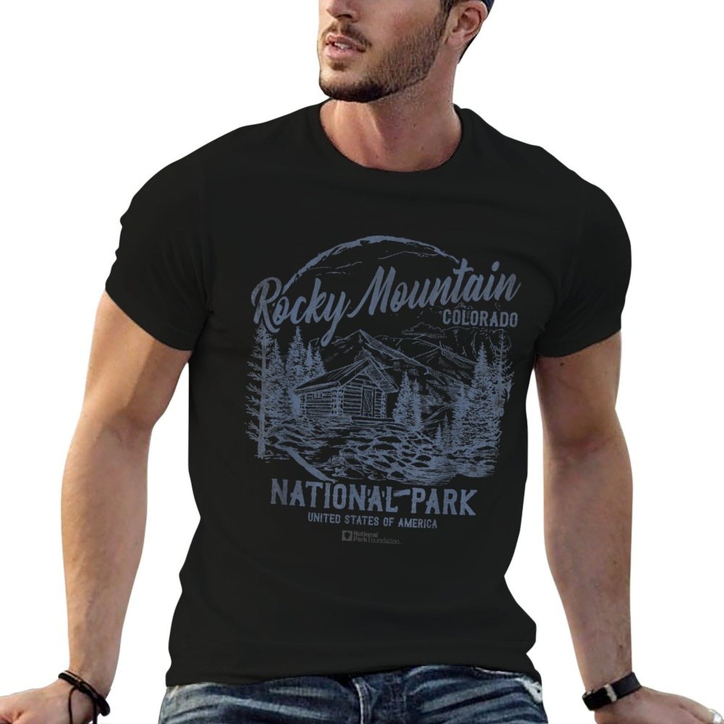 Rocky Mountain National Park Vintage Trendy Pattern T-Shirt