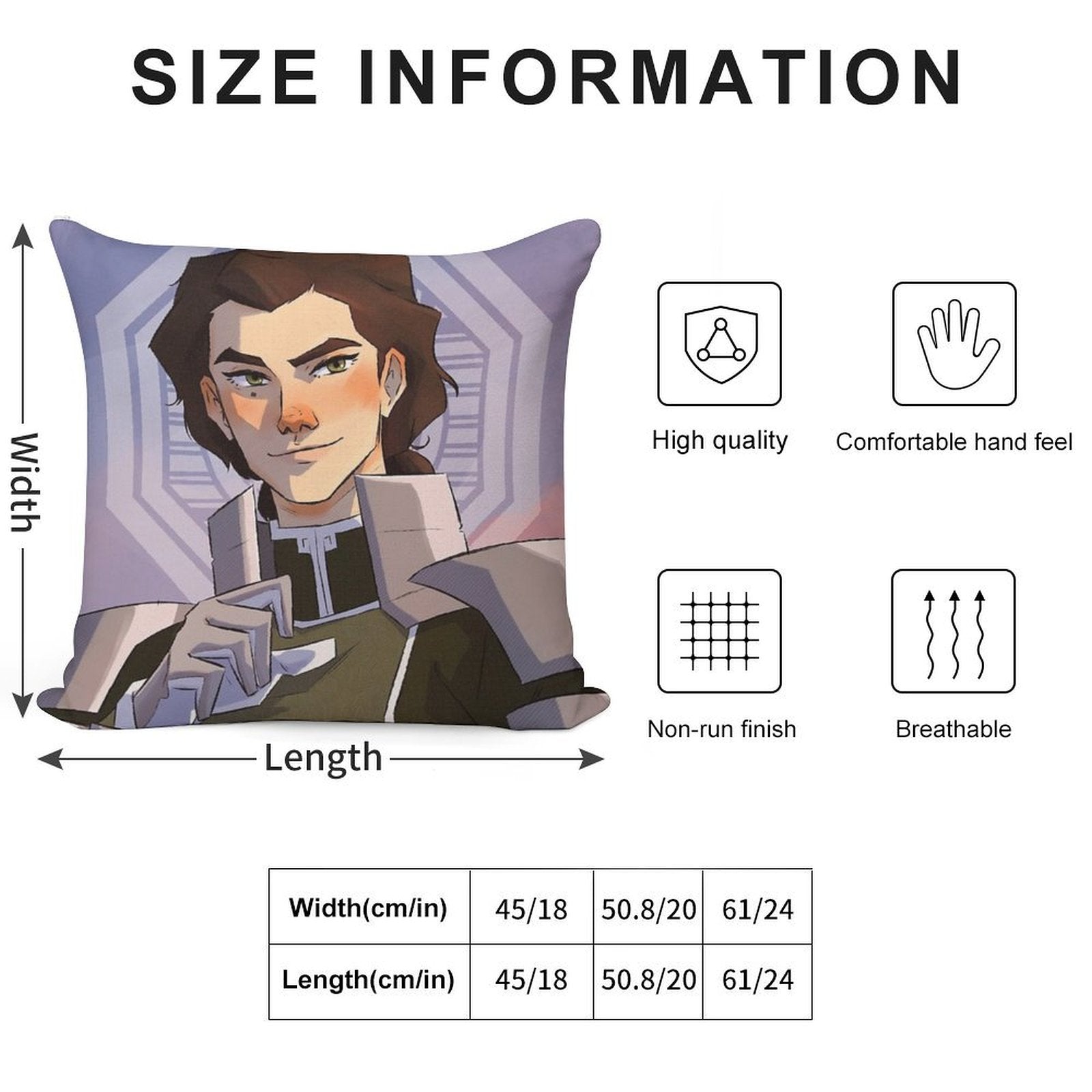 Kuvira Soft Style Accent Throw Pillow