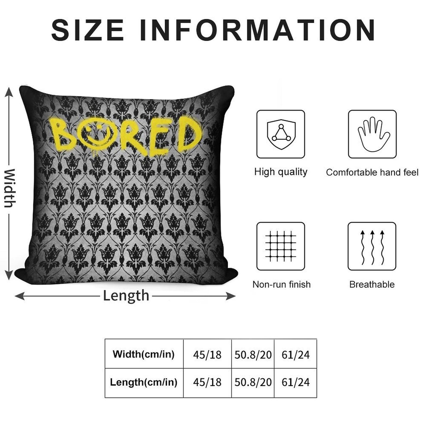 Sherlock - Bored (with Wallpaper) Soft Easy Maintenance Throw Pillow