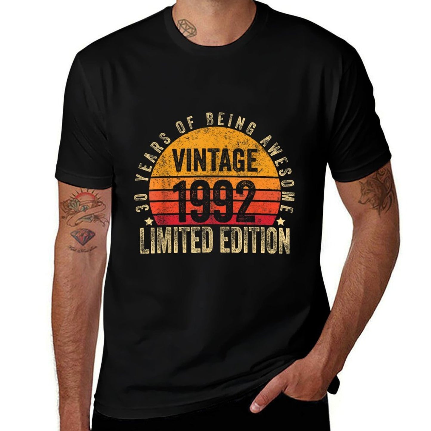 30 Year Old Gifts Vintage 1992 Limited Edition 30th Birthday Summer-ready Fabric T-Shirt