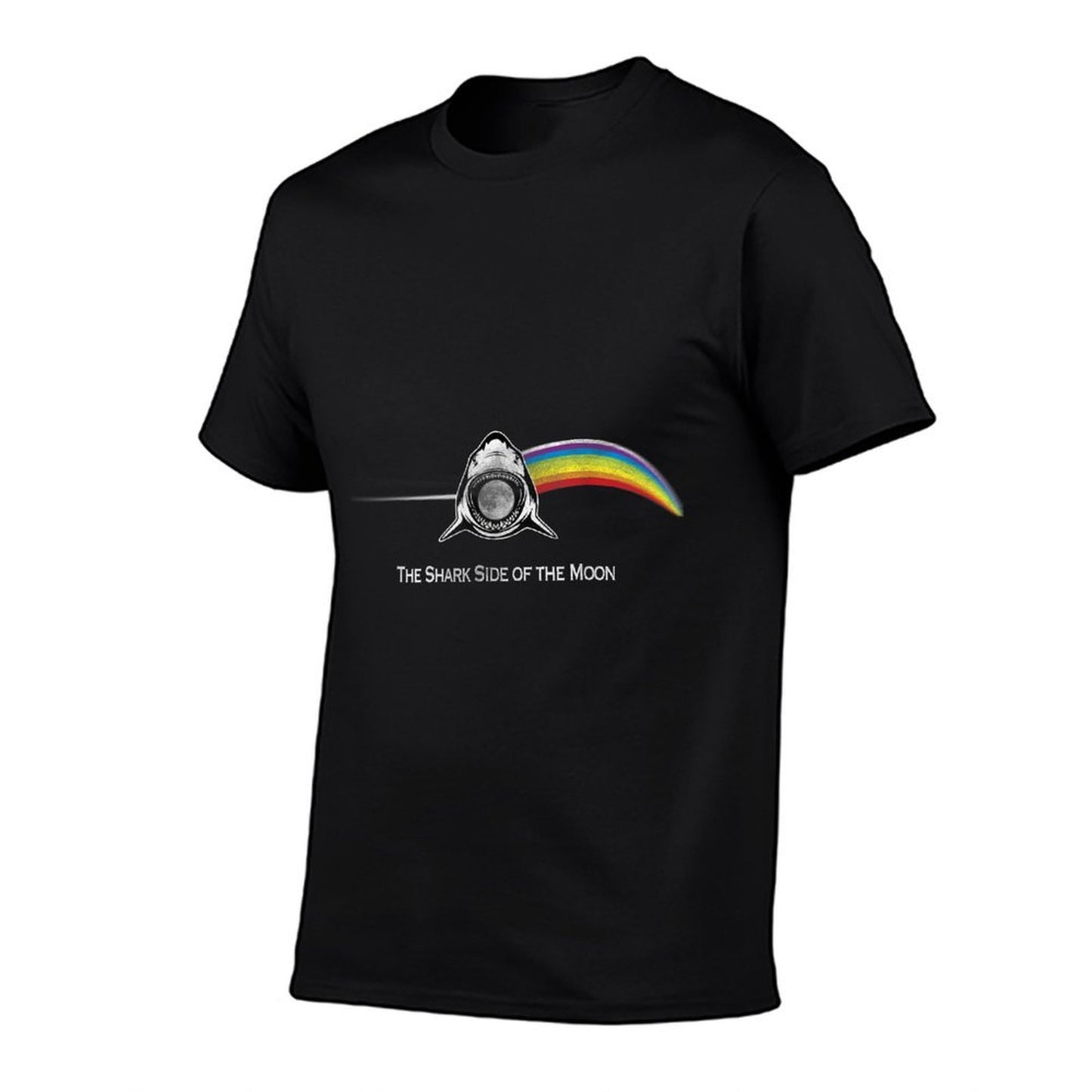 The Shark Side of The Moon T Parody Trendy Pattern T-Shirt