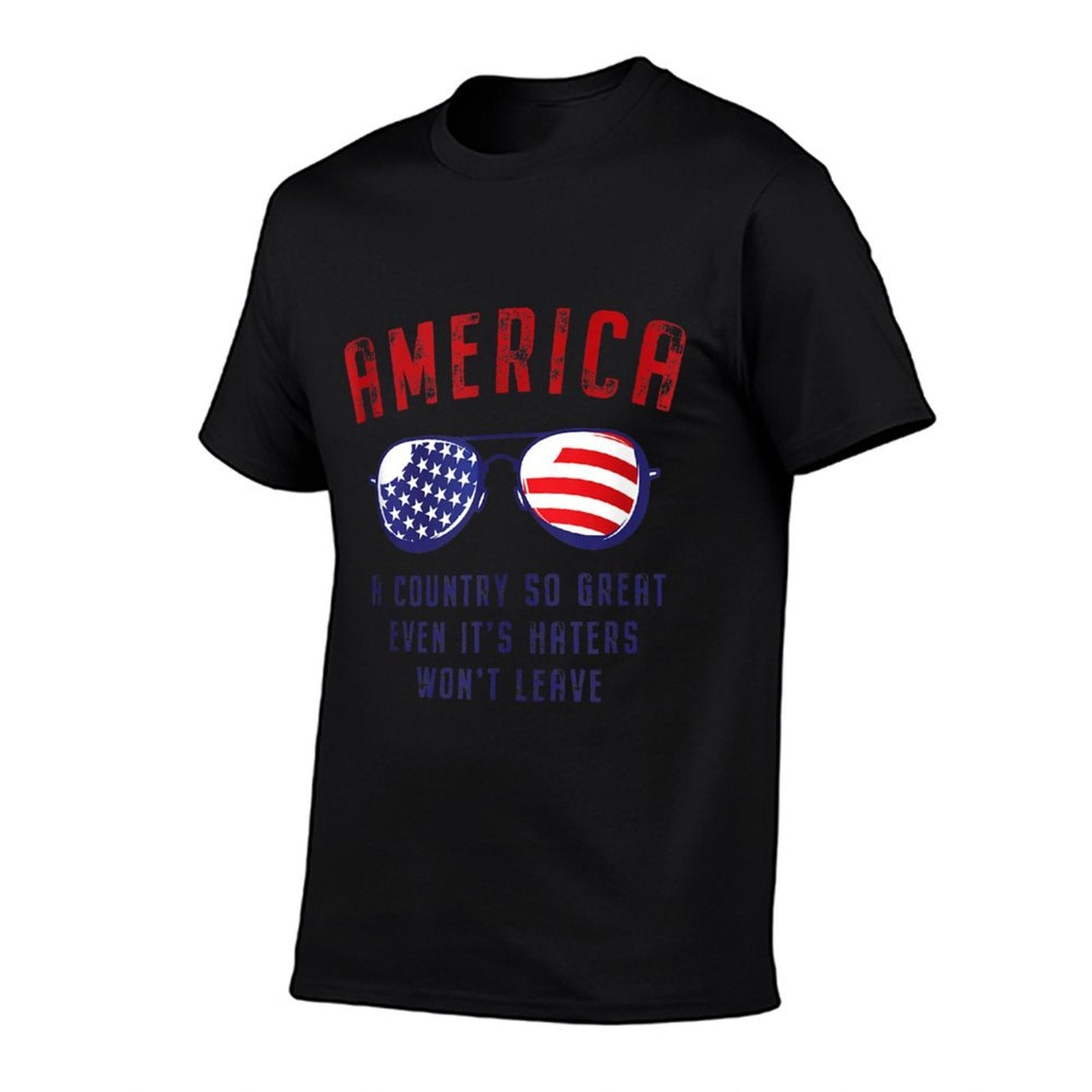 America A Country So Great Even Its Haters Wont Leave USA  Oversized Silhouette T-Shirt