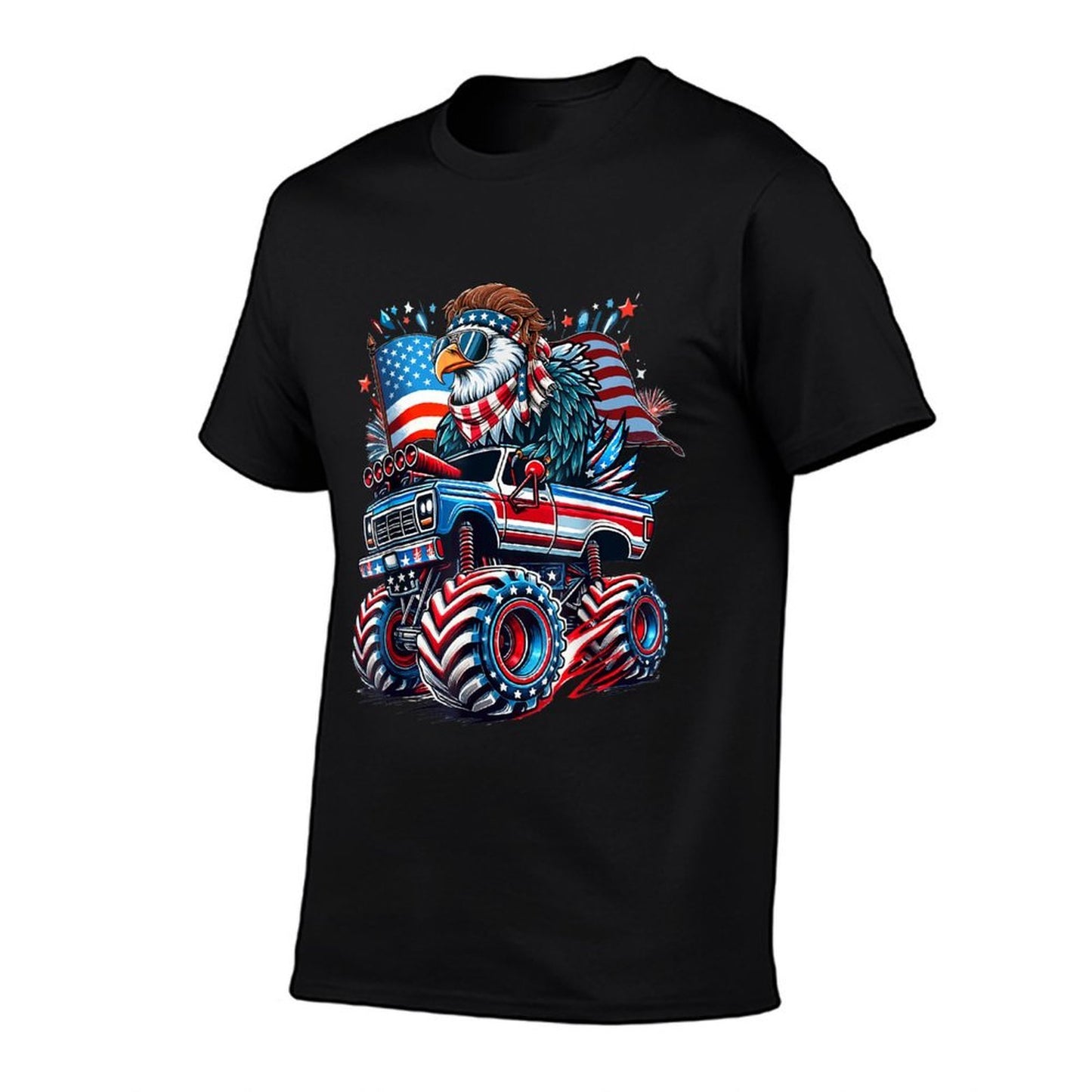 4th of July USA American Bald Eagle Patriotic Eagle  Vintage-inspired T-Shirt