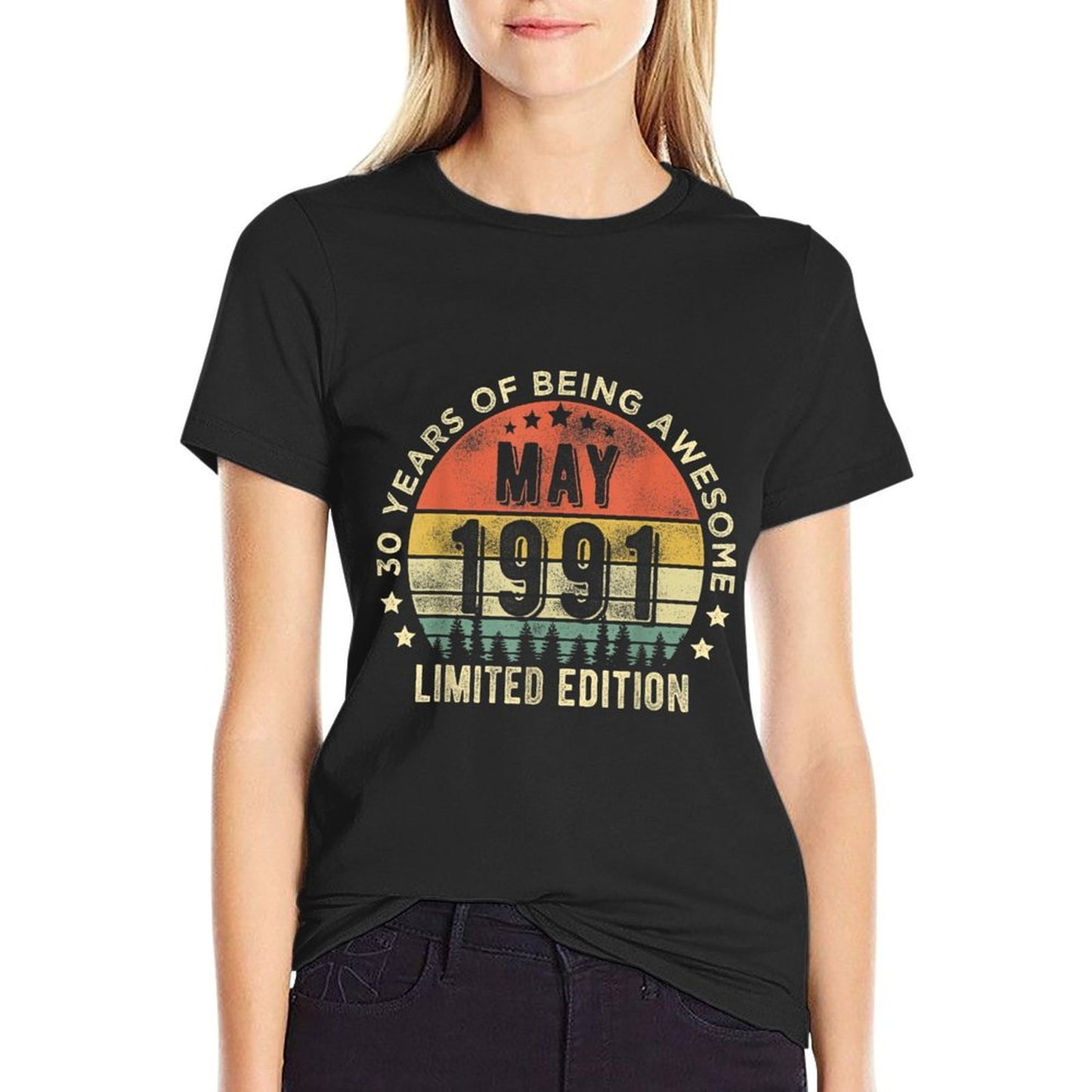 30 Year Old May 1991 Limited Edition 30th Birthday Slim-fit Cut T-Shirt
