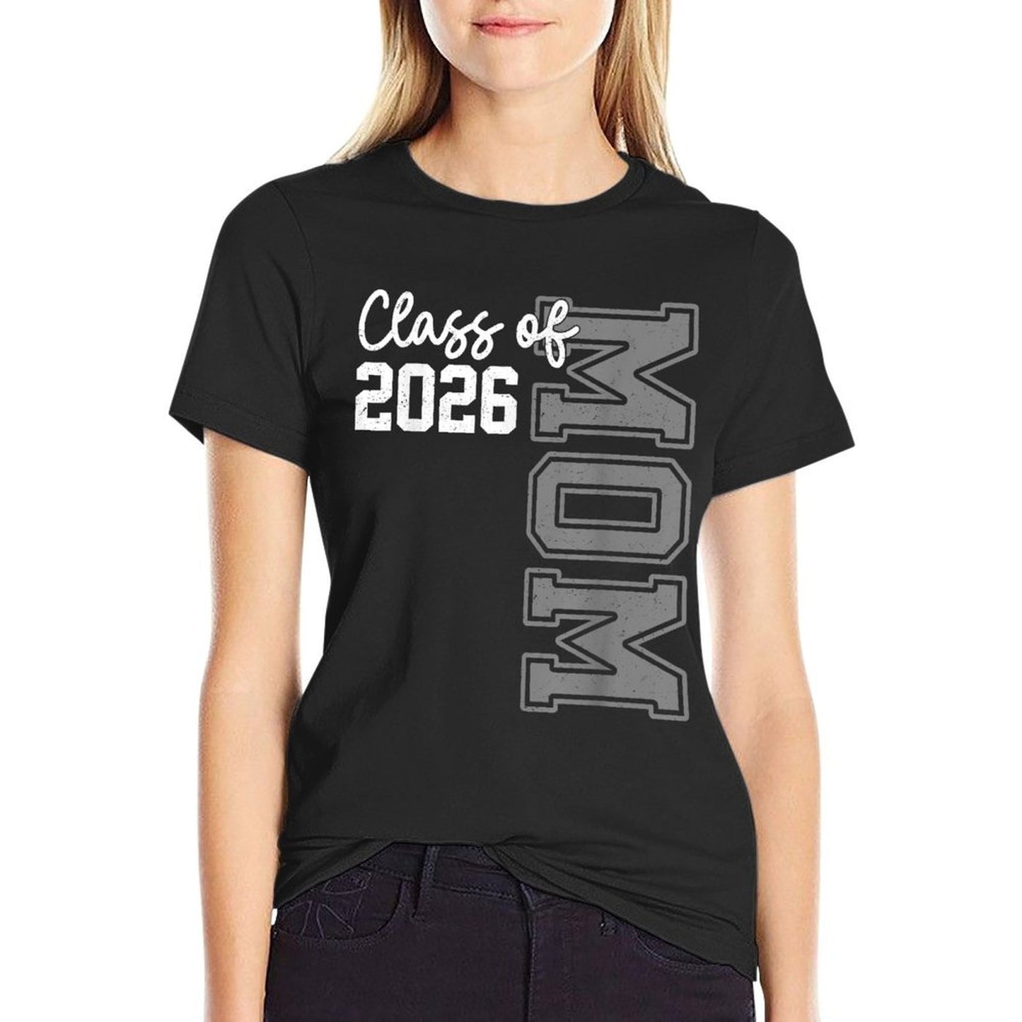 Senior Mom 26 Class Of 2026 Graduation For Women Mother Lightweight T-Shirt