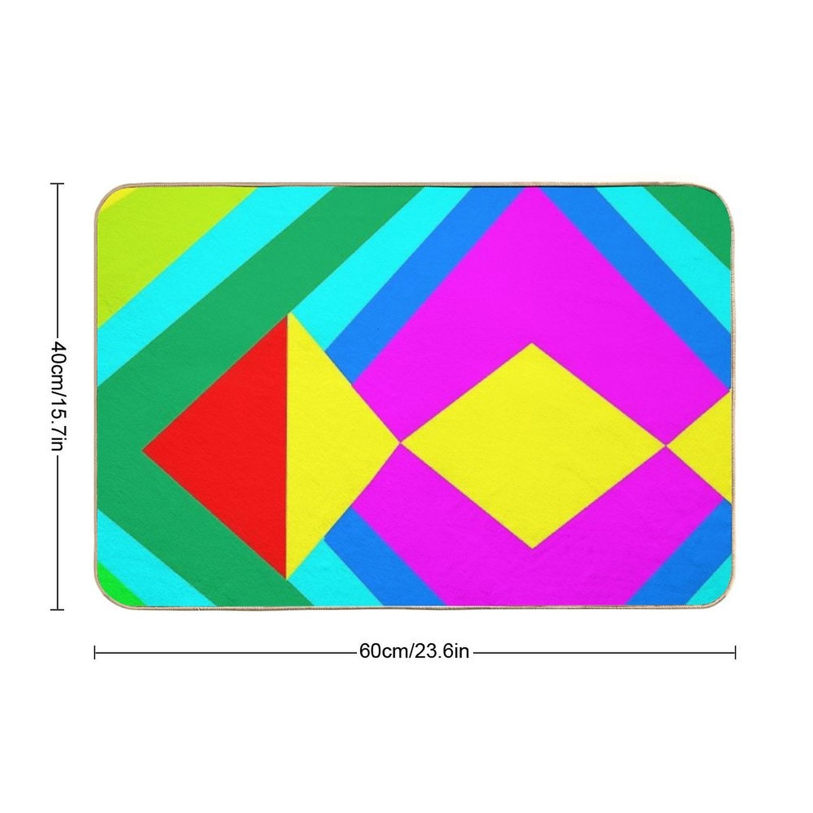 Arbitrary Abstract  Rapid-Drying Bath Mat