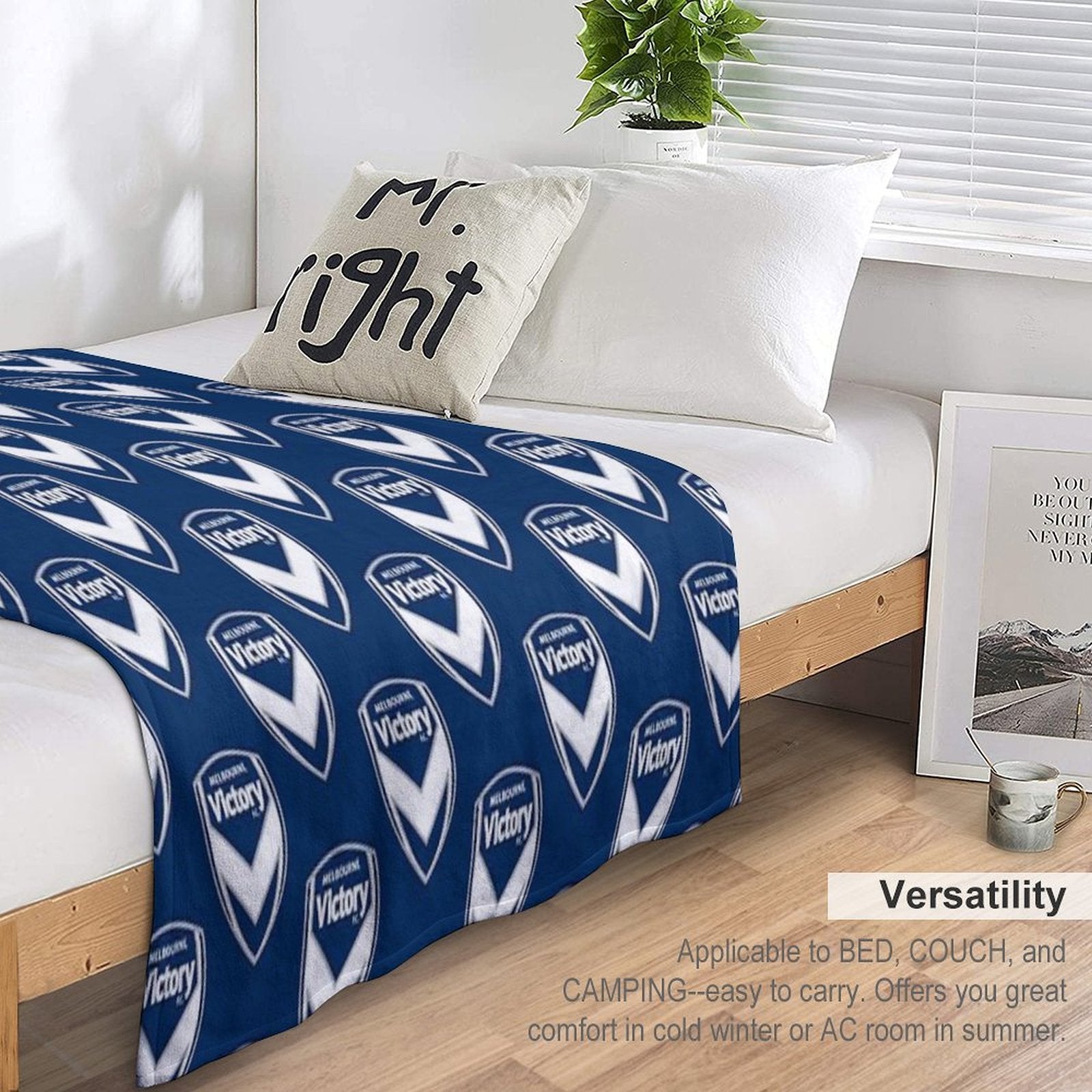 MELBOURNE VICTORY FC Quick-dry Throw Blanket