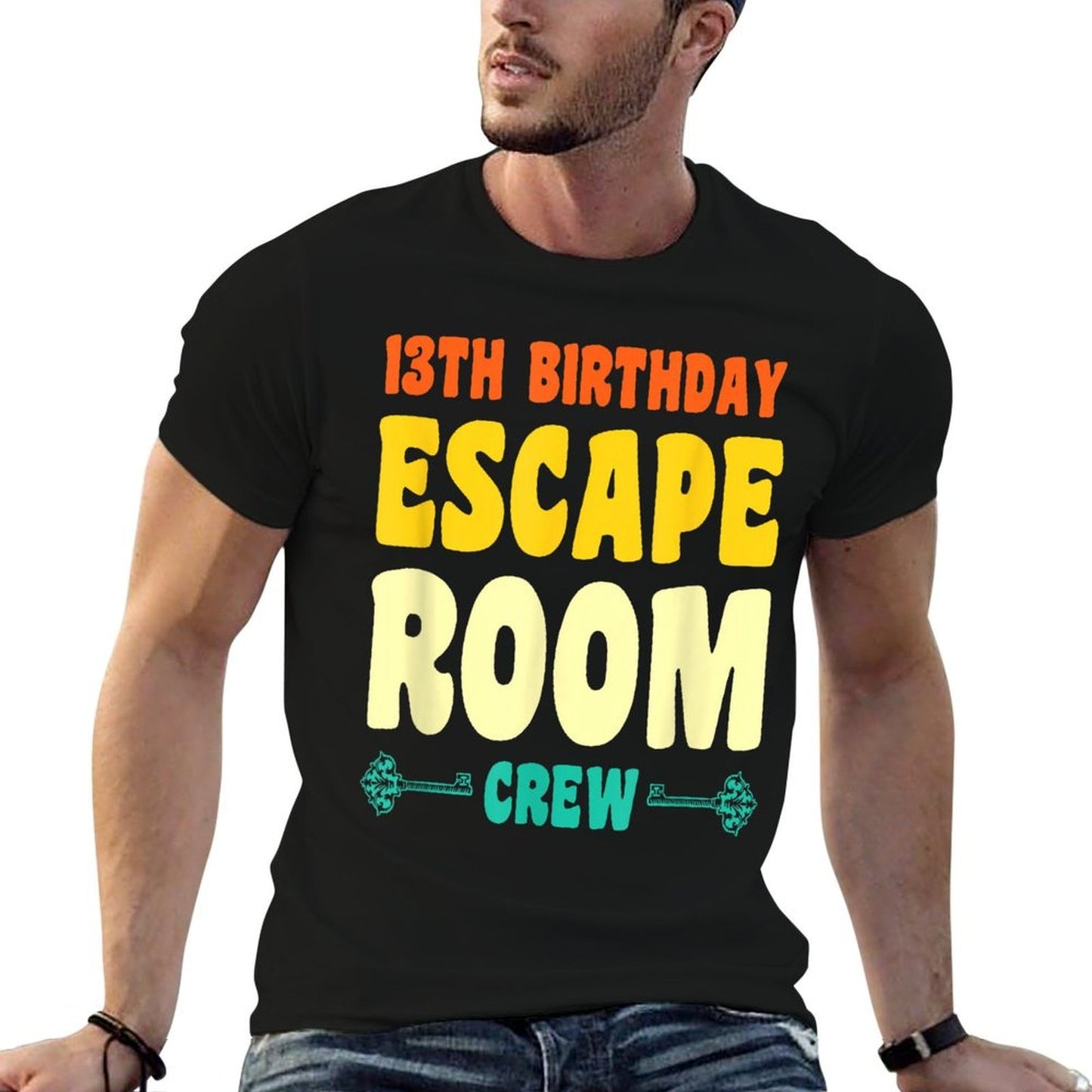 13 Year Old Happy 13th Birthday Escape Room 13th Birthday Comfortable T-Shirt