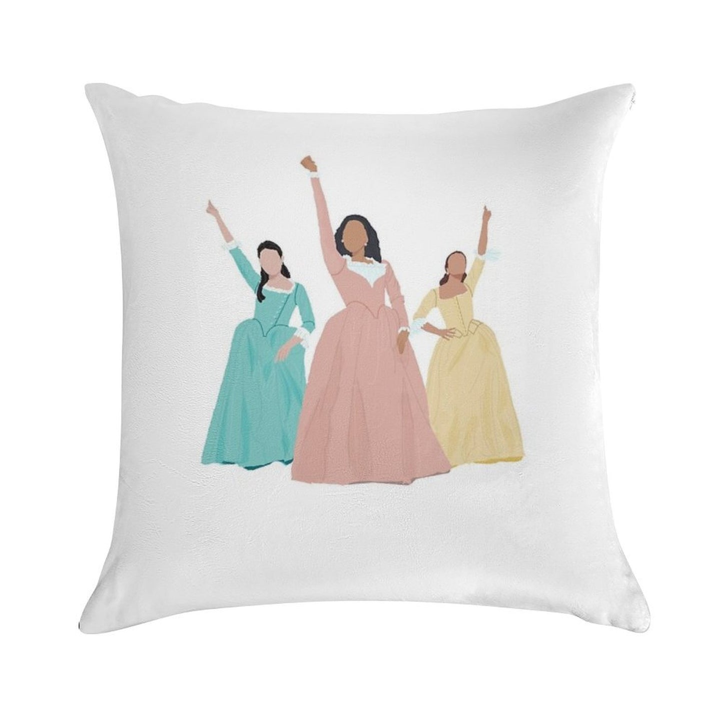 Schuyler Sisters! Soft Skin-Friendly Throw Pillow