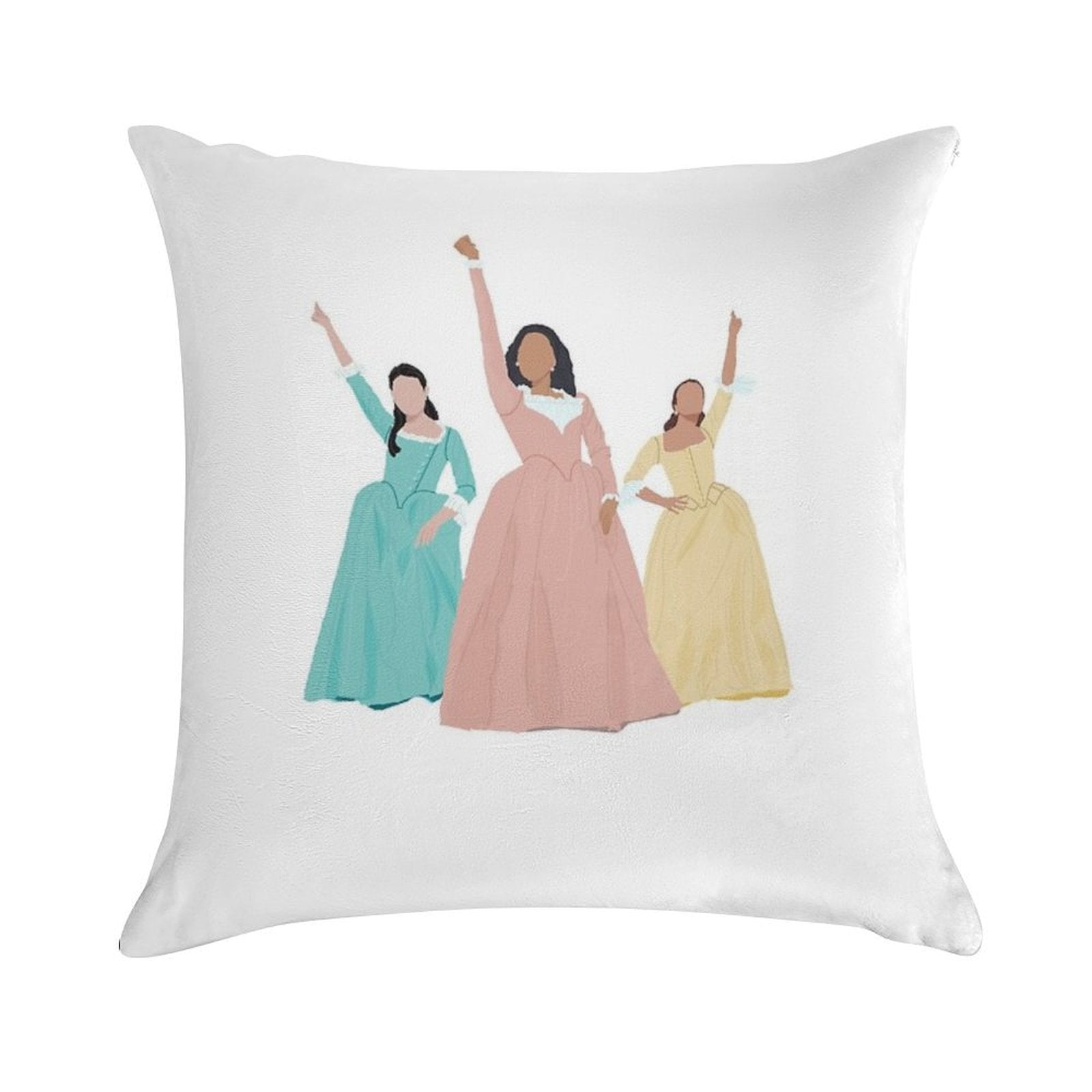 Schuyler Sisters! Soft Skin-Friendly Throw Pillow