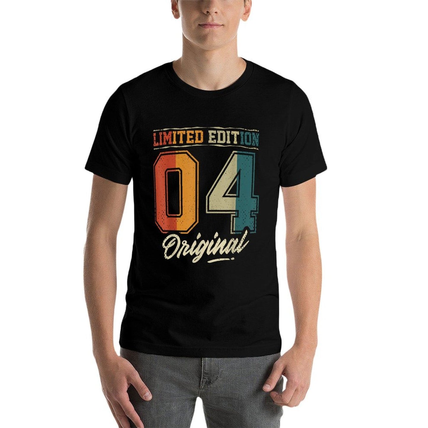 21st Birthday Man Woman 21 Years 2004 Decorative Funny Gift Oversized Silhouette T-Shirt