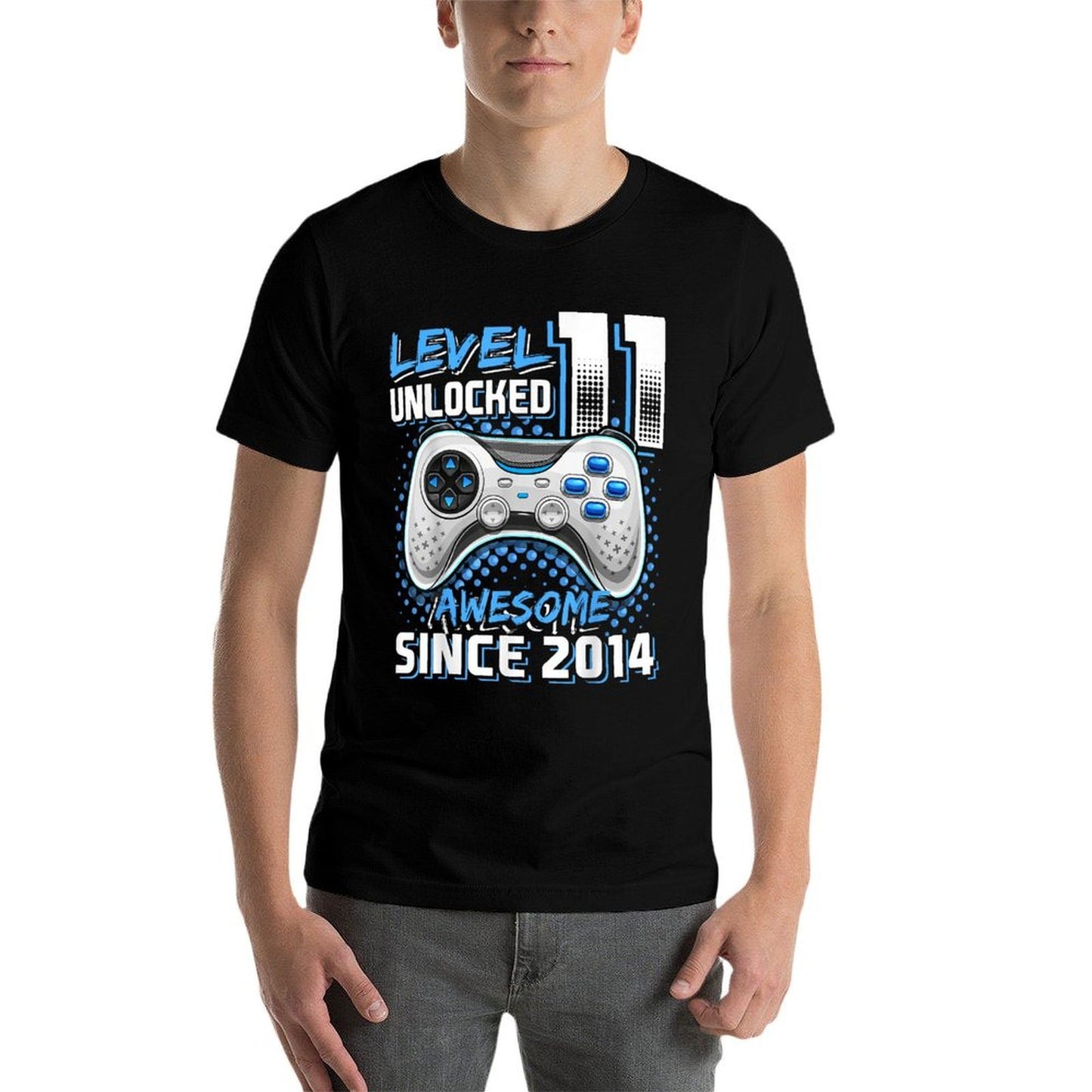 11th Birthday Boy Level 11 Gamer 11 Year Video Game Party Versatile T-Shirt