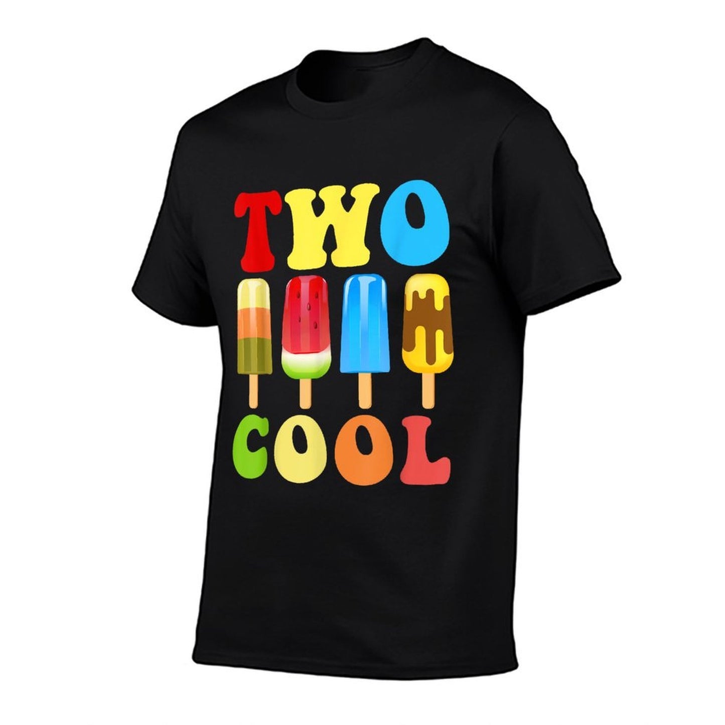 Two Cool Retro Floral Popsicle 2 Years Old Birthday Design Quick-drying T-Shirt